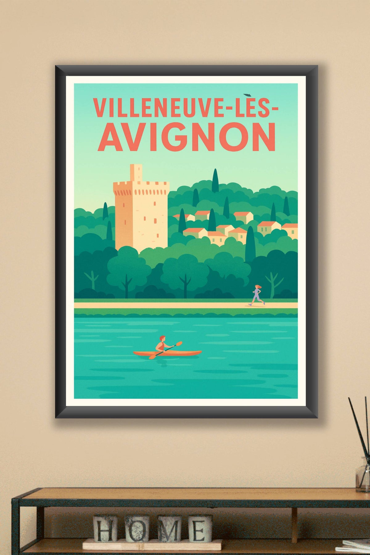Affiche de Villeneuve-lès-Avignon - L'évasion au fil de l'eau