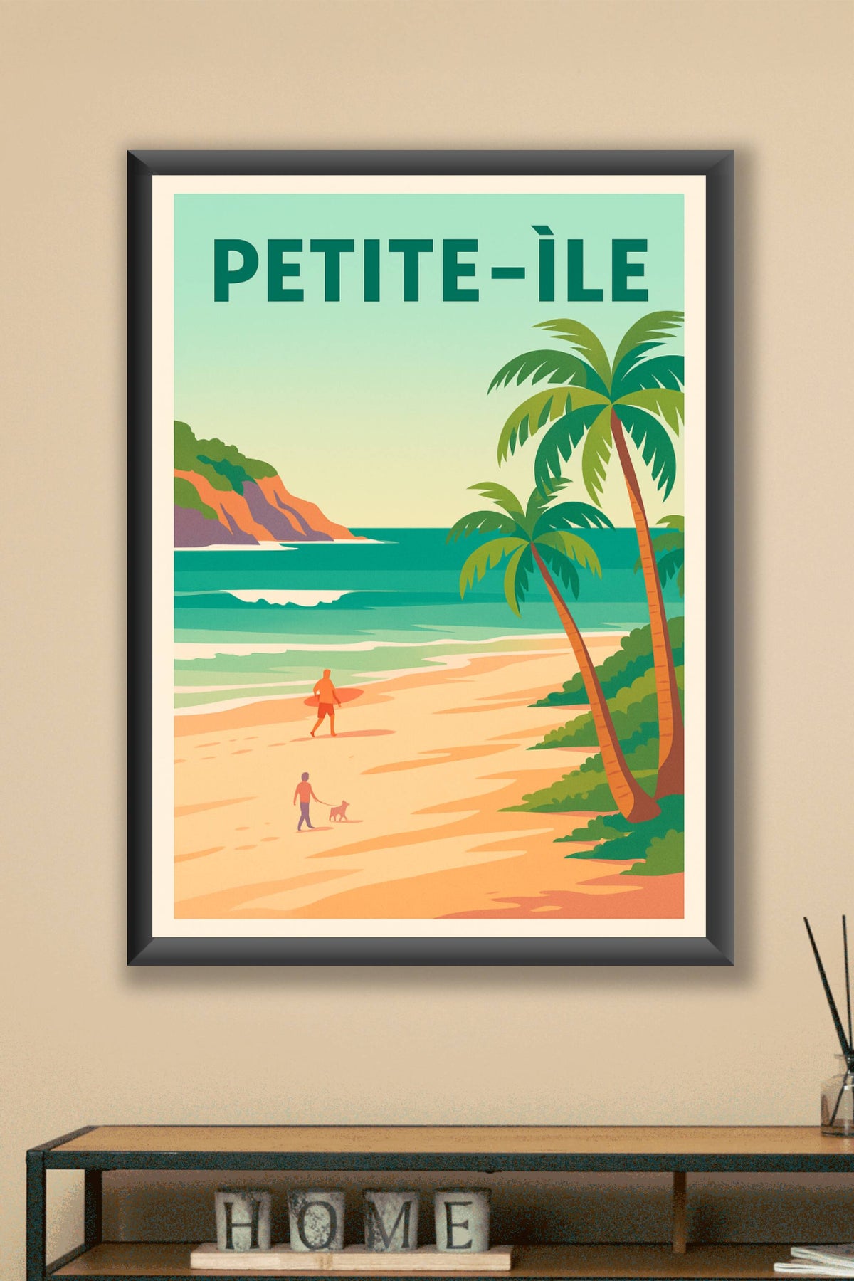 Affiche de Petite-Île - Évasion tropicale et douceur de vie