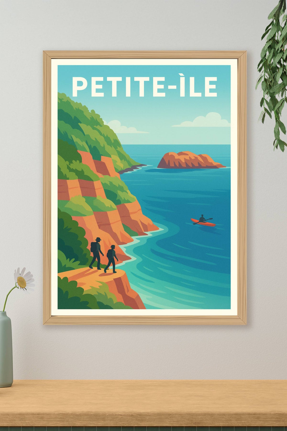 Affiche de Petite-Île - Invitation à l'aventure côtière