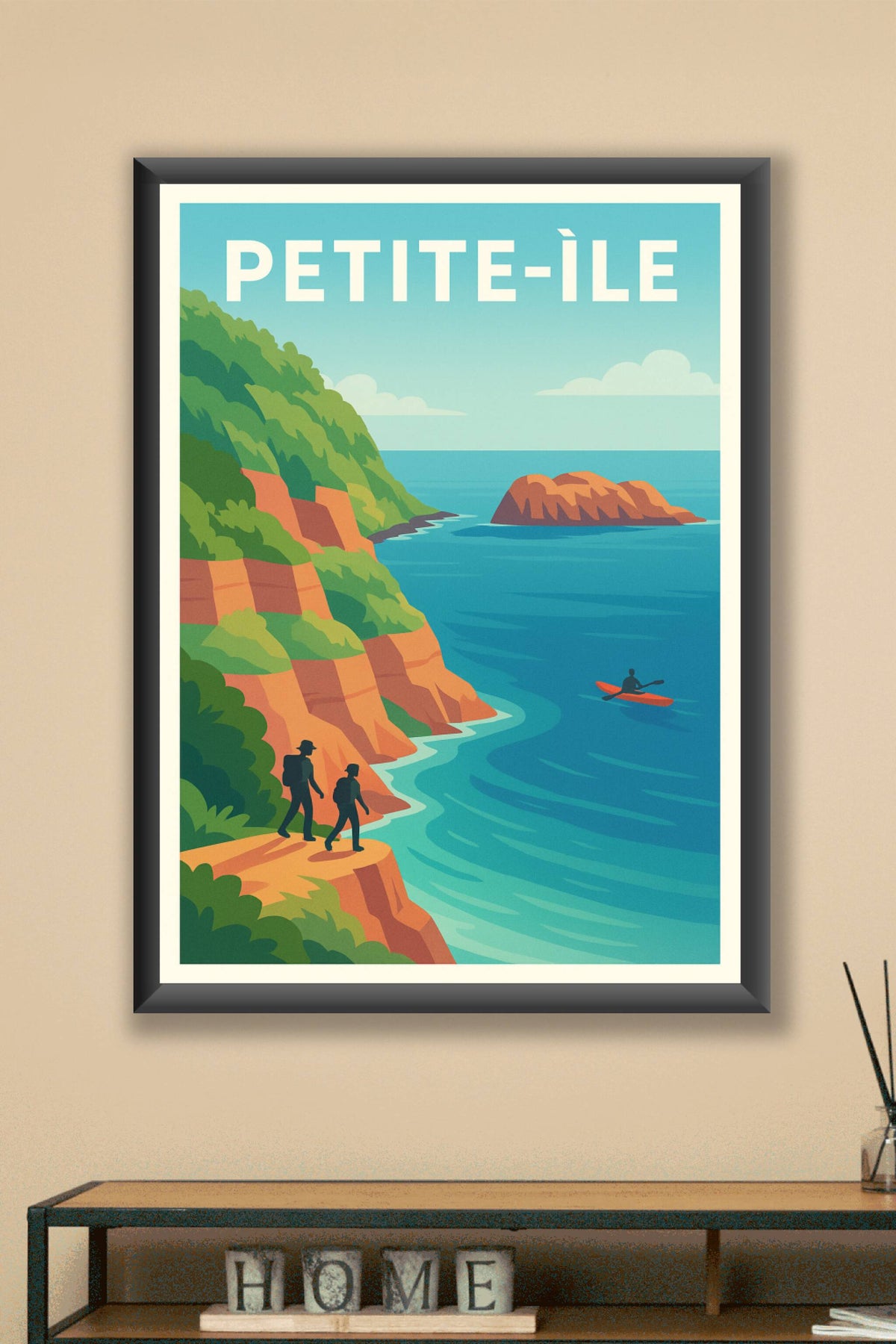Affiche de Petite-Île - Invitation à l'aventure côtière