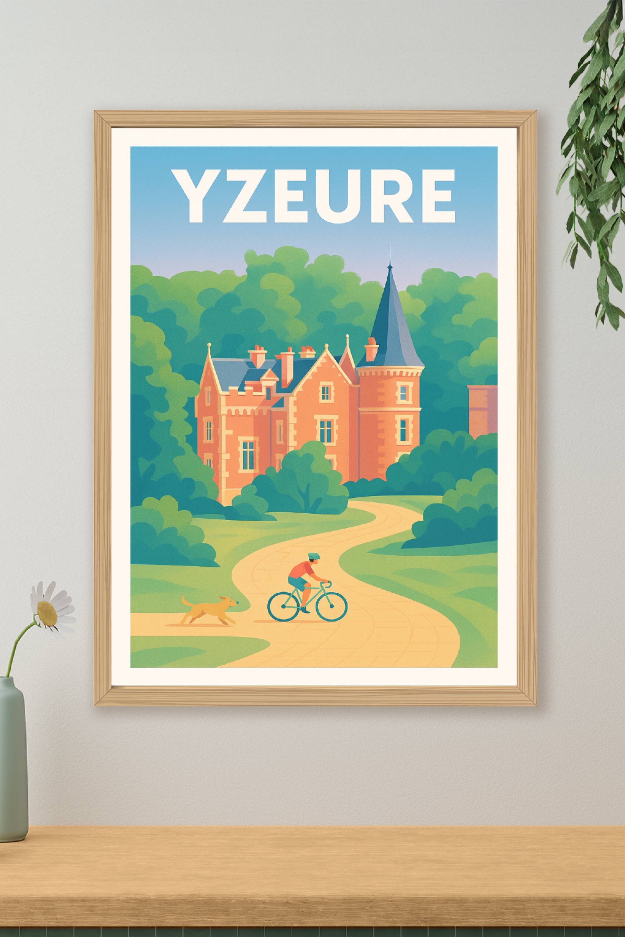 Affiche de Yzeure - Évasion bucolique à vélo