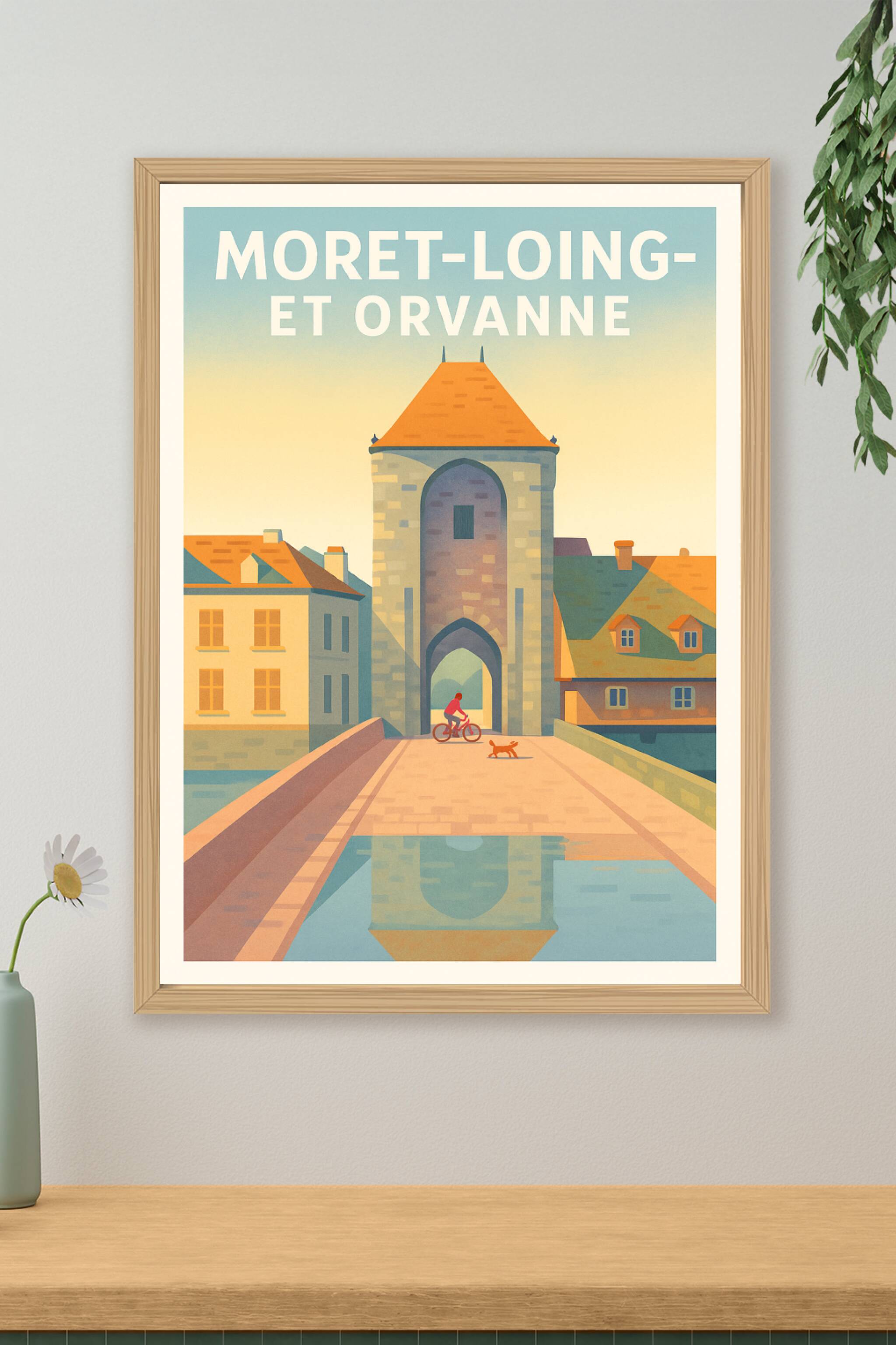 Affiche de Moret-Loing-et-Orvanne - Charme et sérénité au fil de l'eau