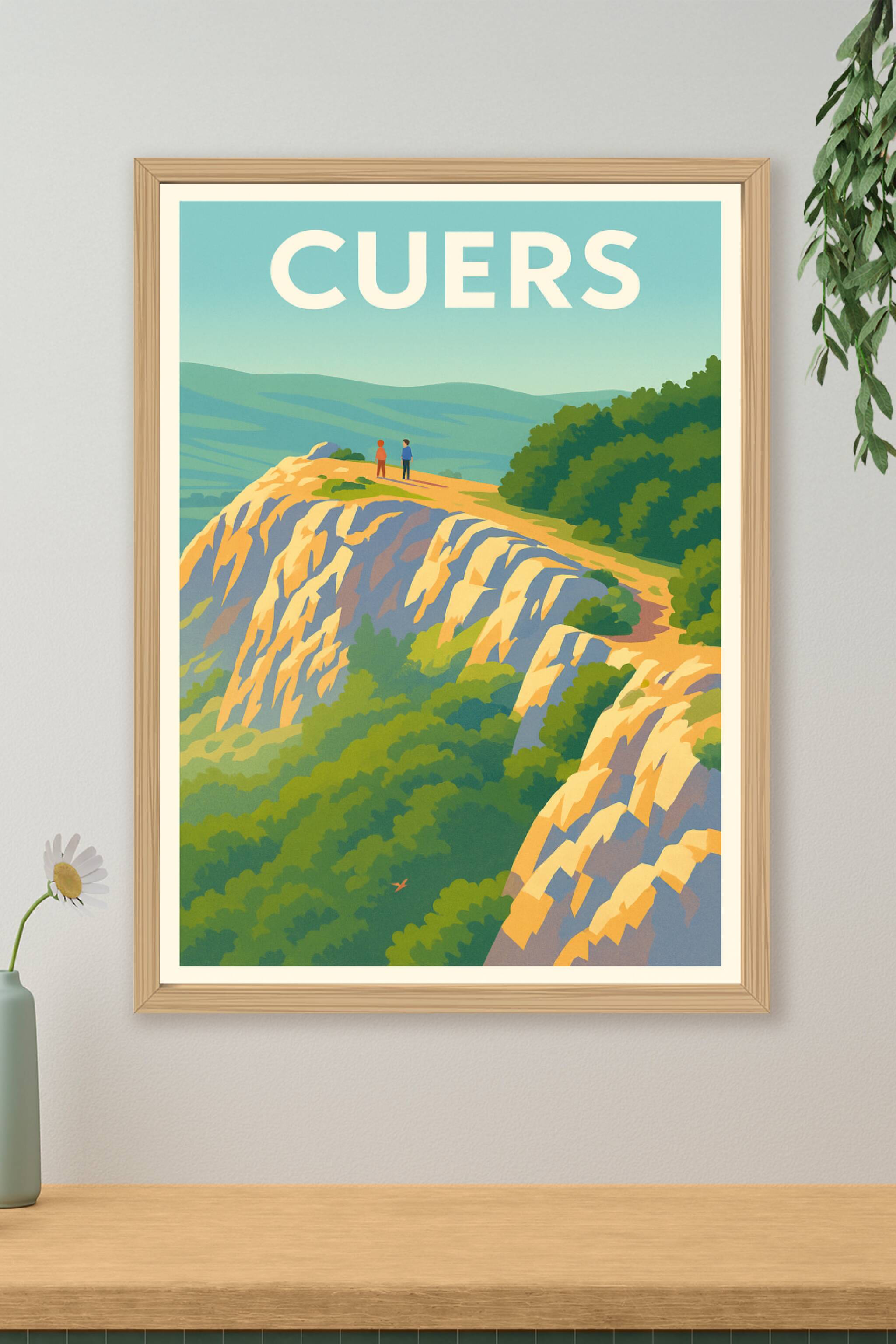 Affiche de Cuers - Panorama naturel et apaisant