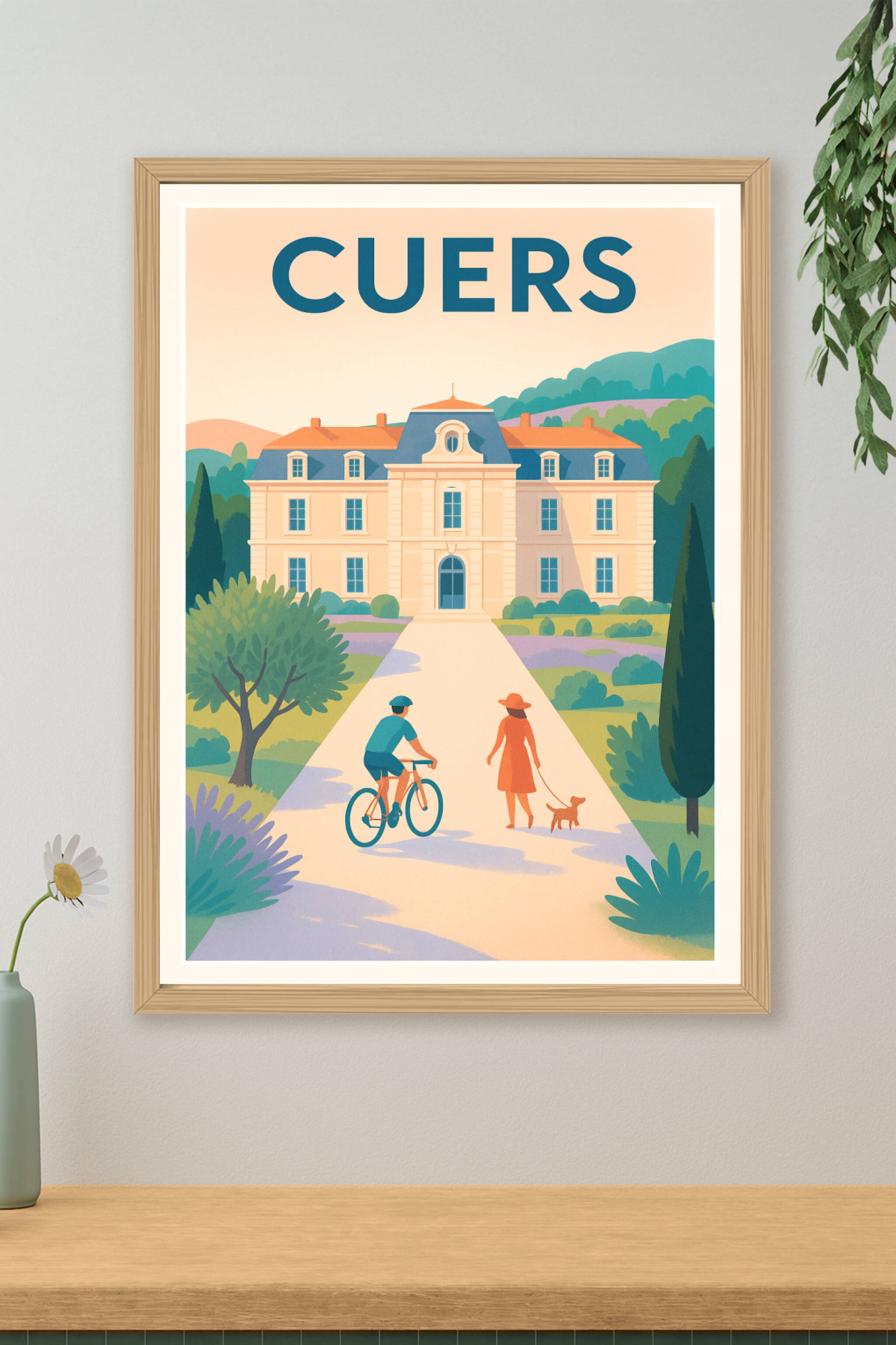Affiche de Cuers - Promenade bucolique au cœur de la Provence