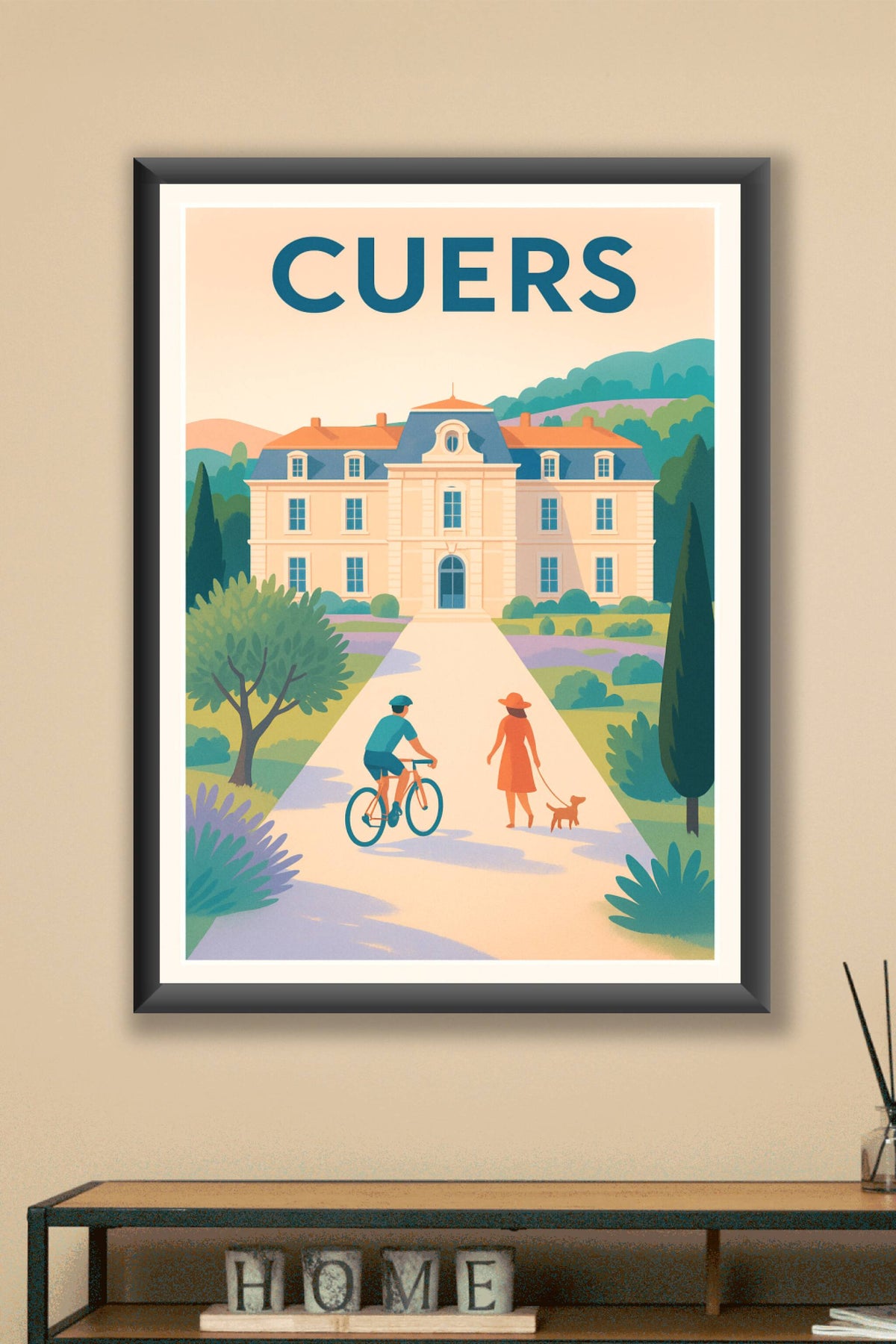 Affiche de Cuers - Promenade bucolique au cœur de la Provence