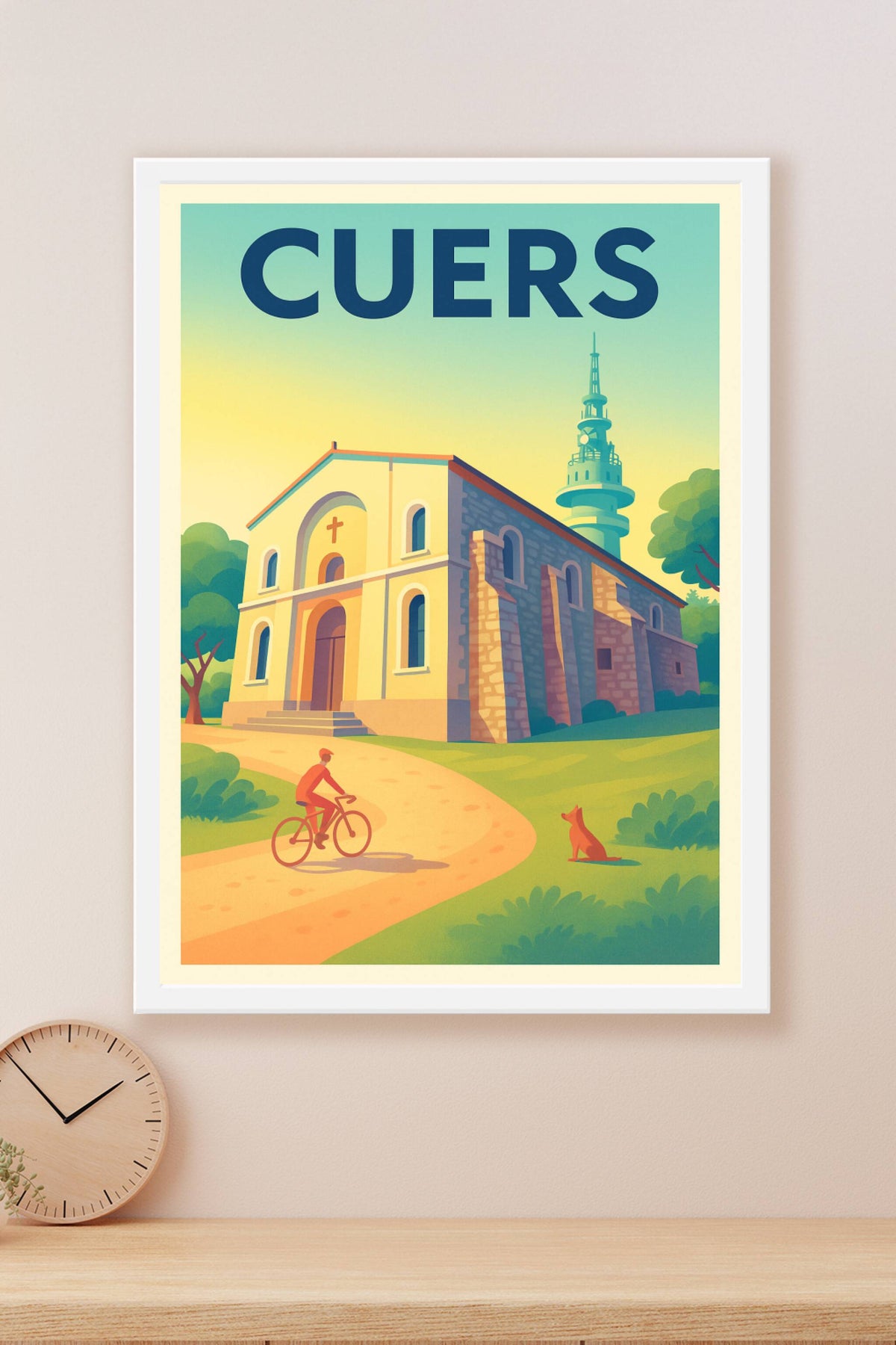Affiche de Cuers - Douceur provençale et patrimoine authentique