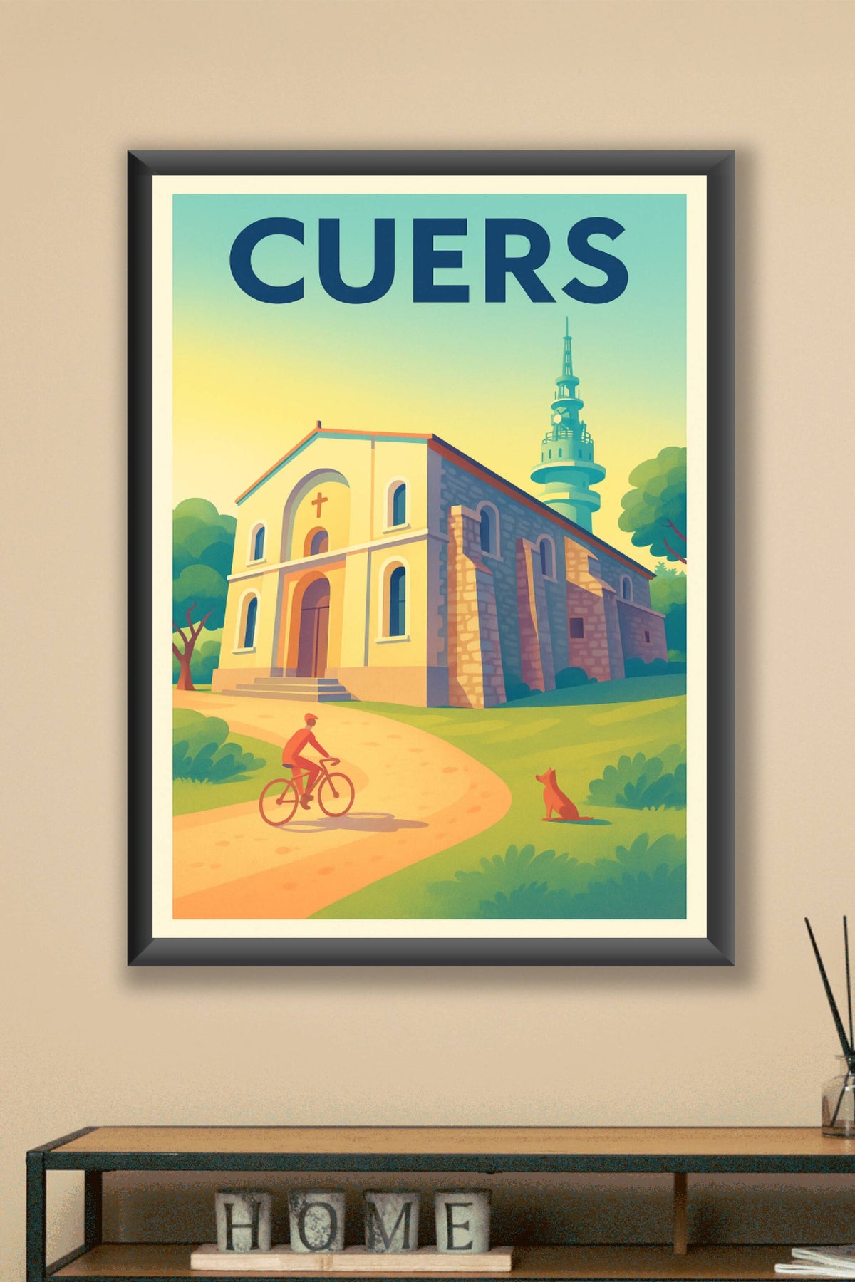 Affiche de Cuers - Douceur provençale et patrimoine authentique