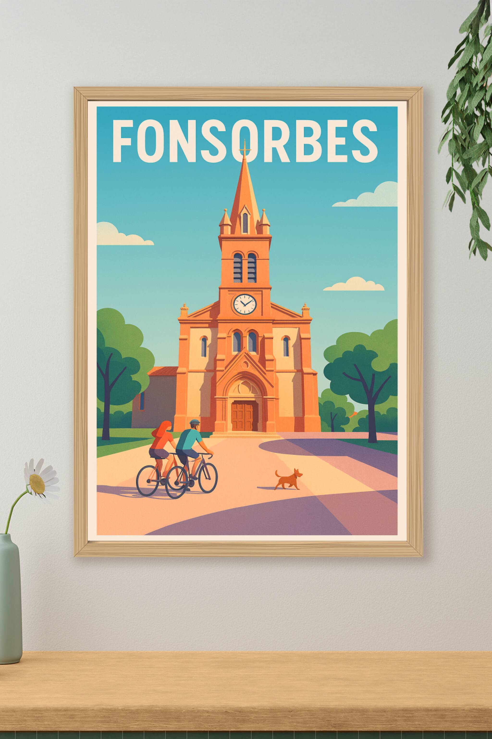 Affiche de Fonsorbes - L'élégance tranquille au cœur de la ville
