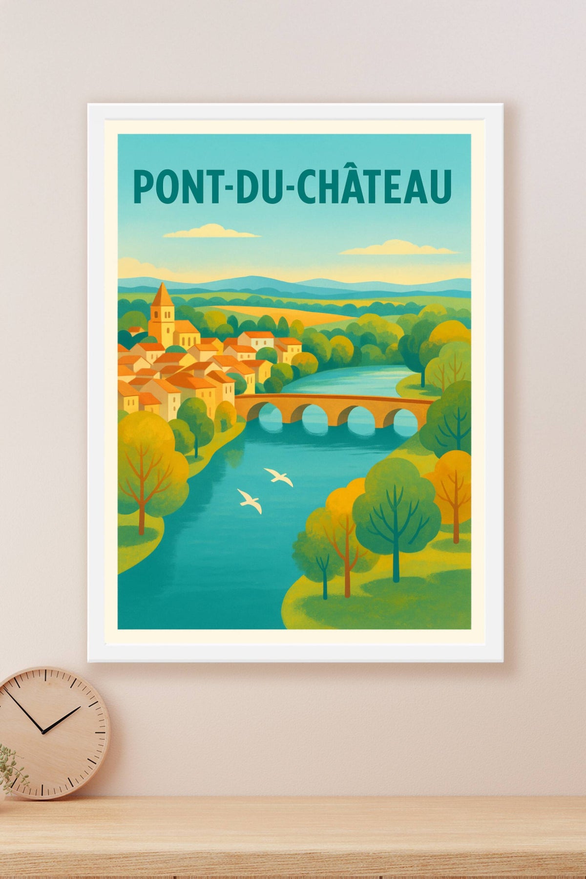 Affiche de Pont-du-Château - Charme bucolique de la campagne auvergnate