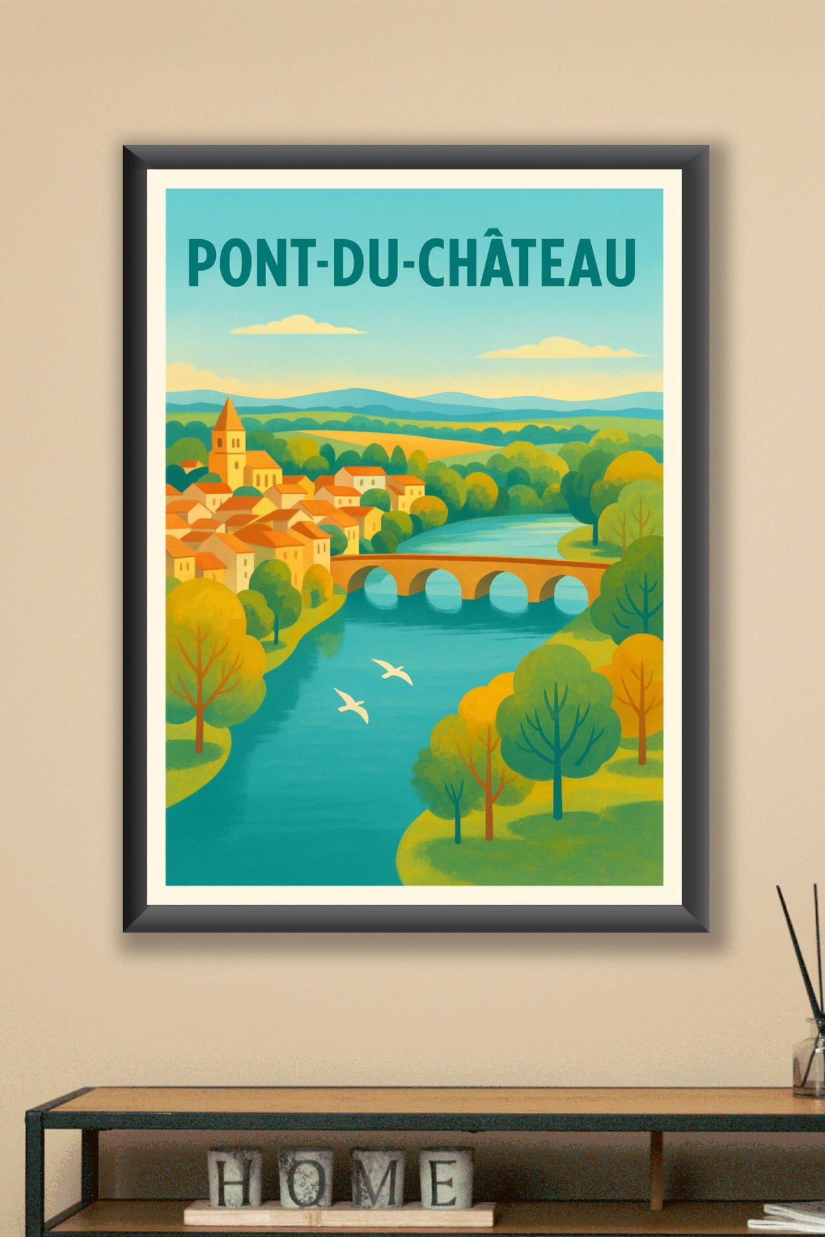 Affiche de Pont-du-Château - Charme bucolique de la campagne auvergnate