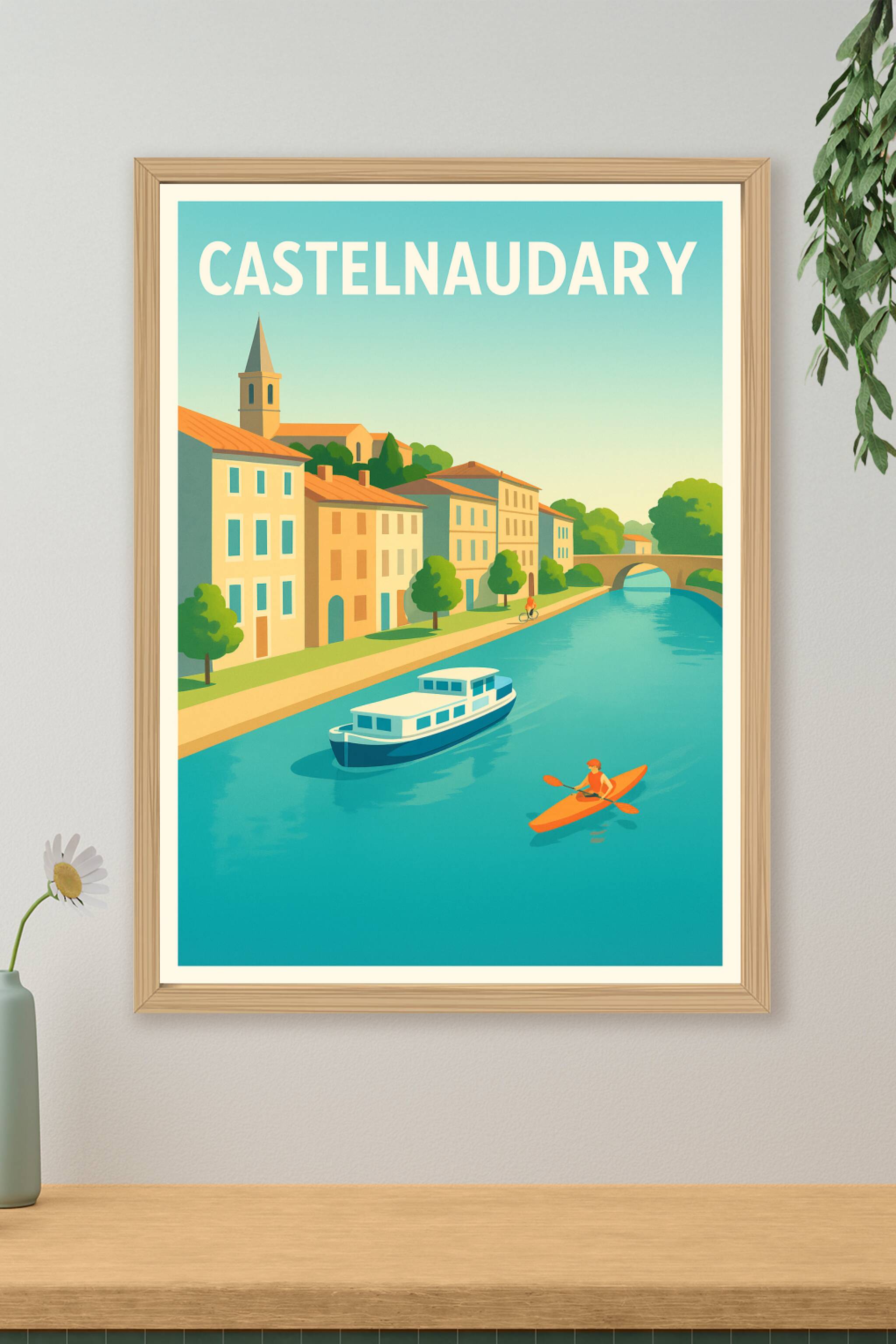 Affiche de Castelnaudary - Charme et douceur au fil de l'eau