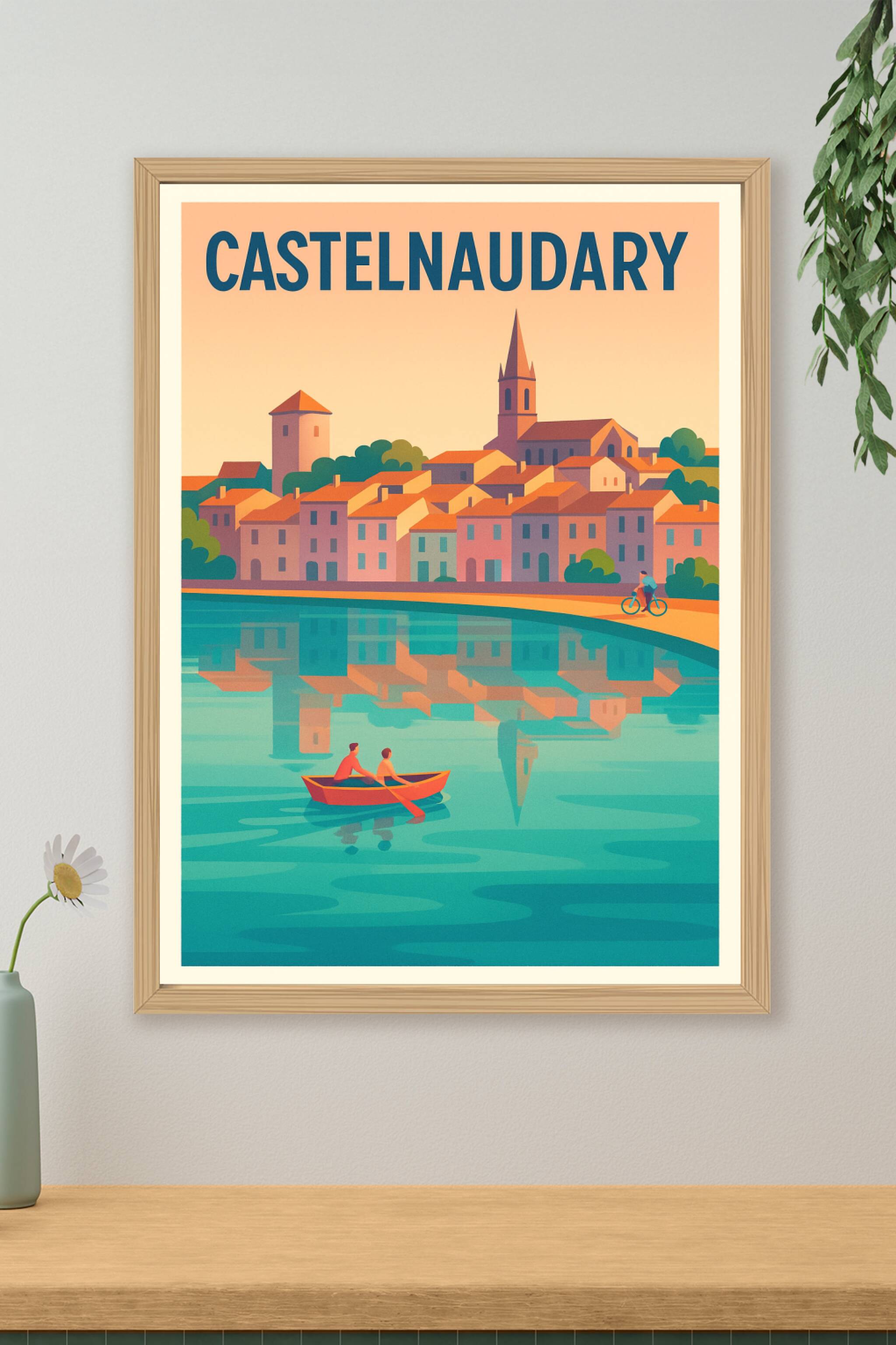 Affiche de Castelnaudary - Charme et sérénité au bord de l'eau