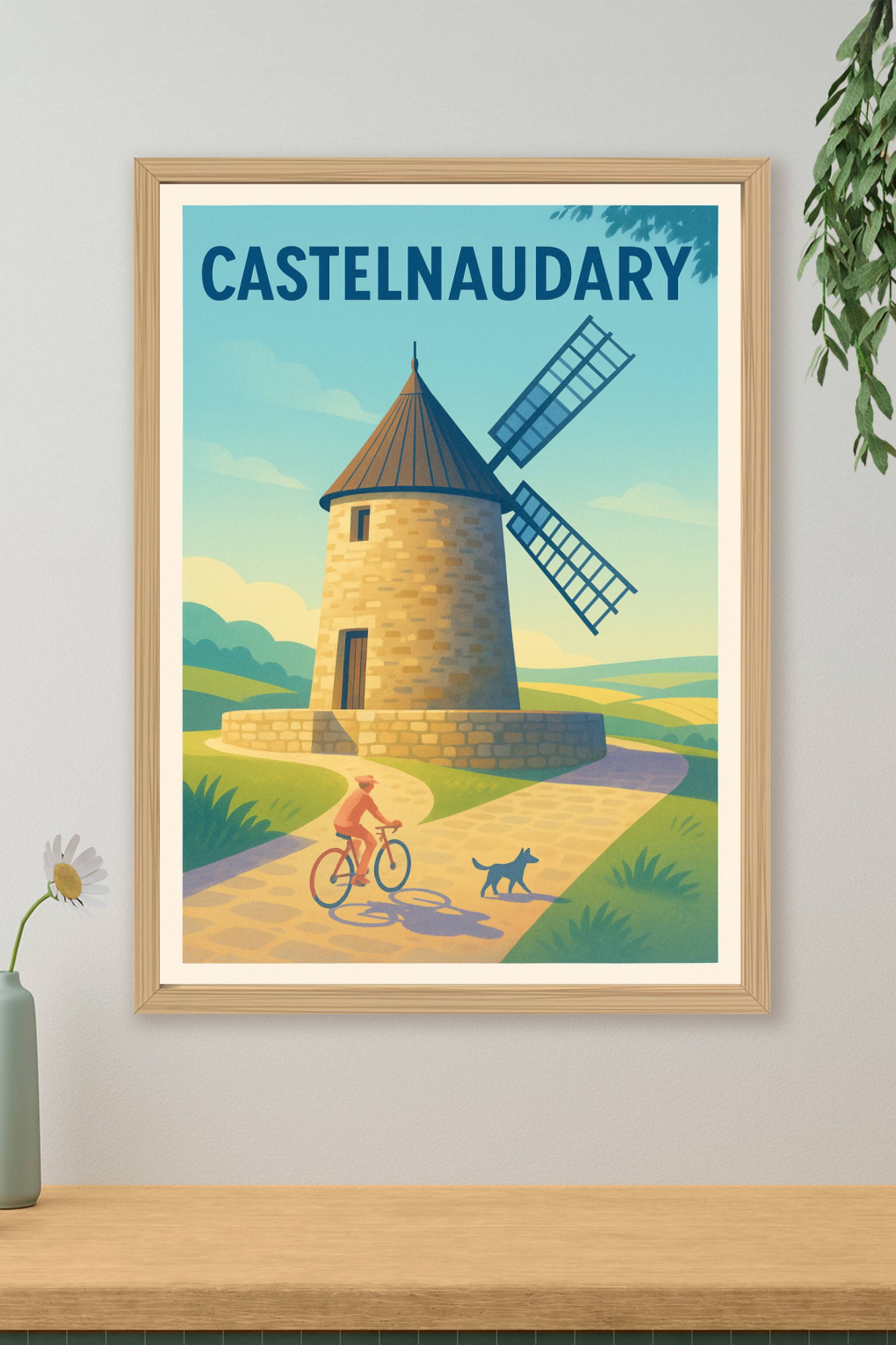 Affiche de Castelnaudary - Flânerie au Moulin de Campagne