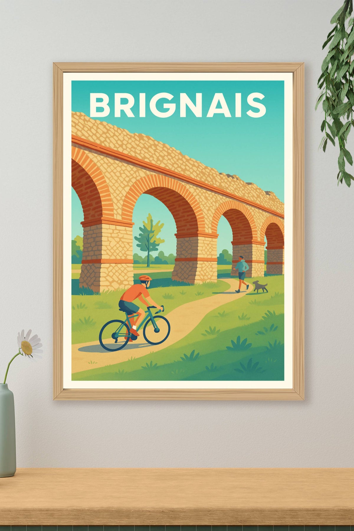 Affiche de Brignais - L'Art du Chemin sous l'Aqueduc
