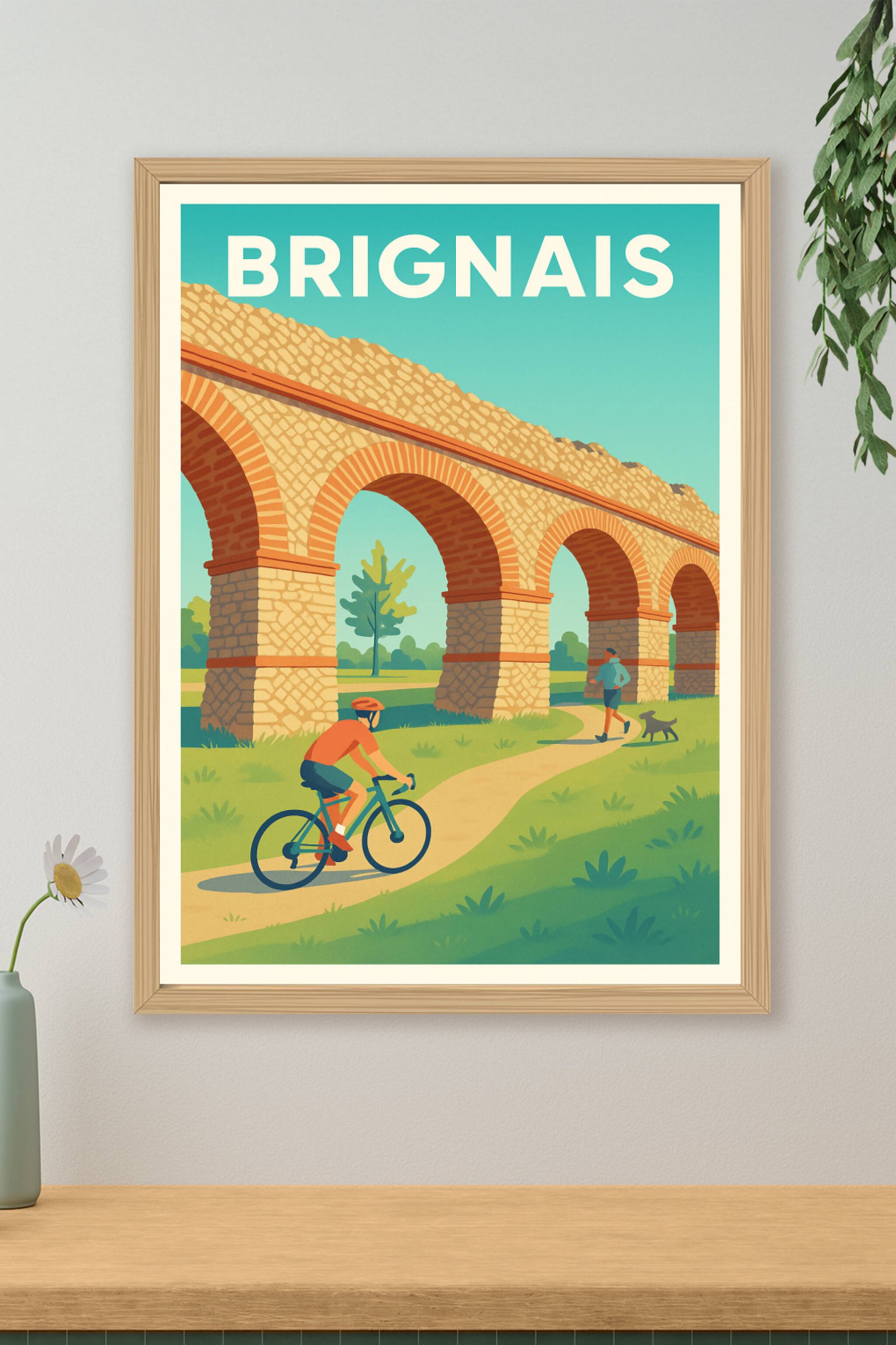 Affiche de Brignais - L'Art du Chemin sous l'Aqueduc