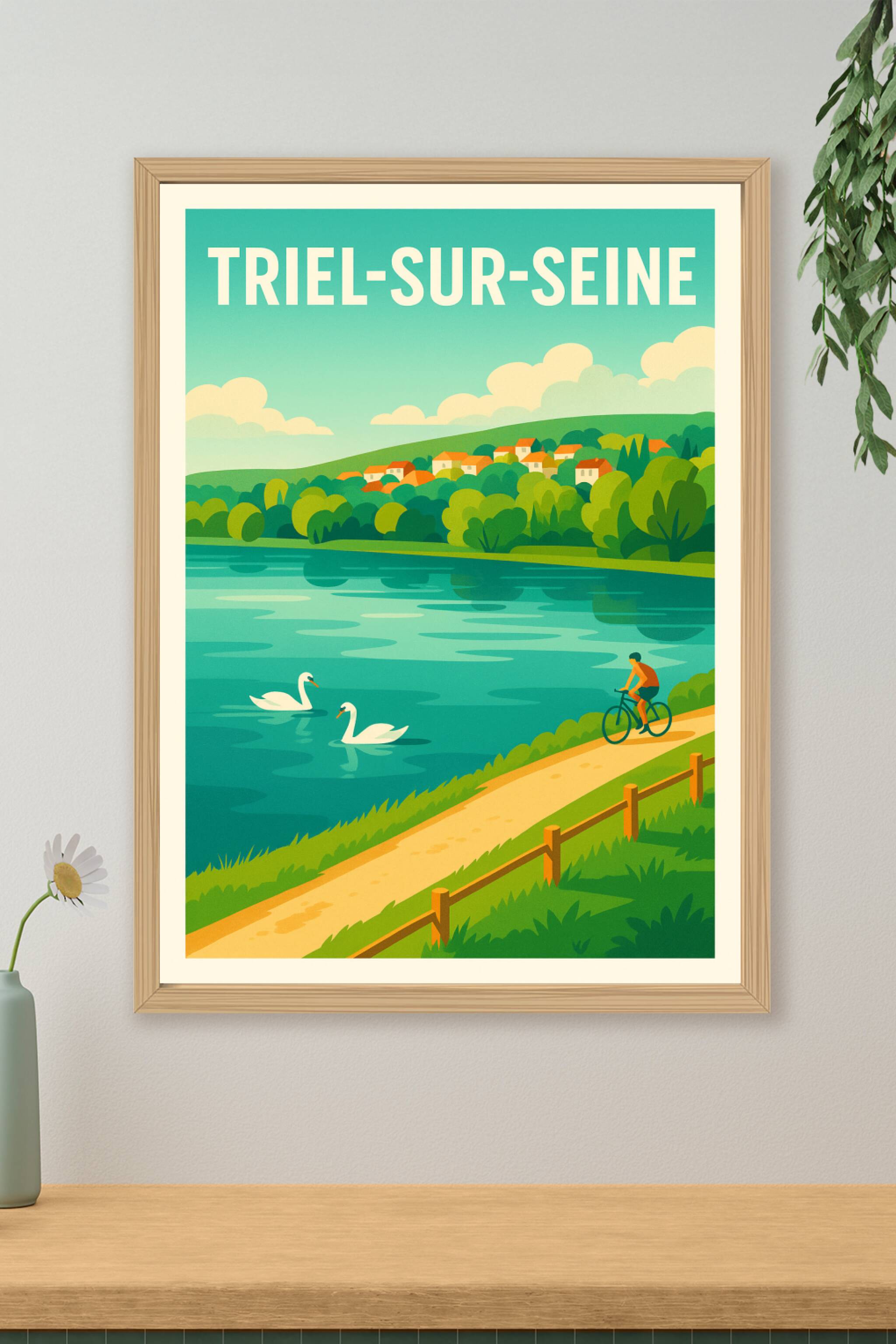 Affiche de Triel-sur-Seine - Harmonie bucolique au fil de l’eau