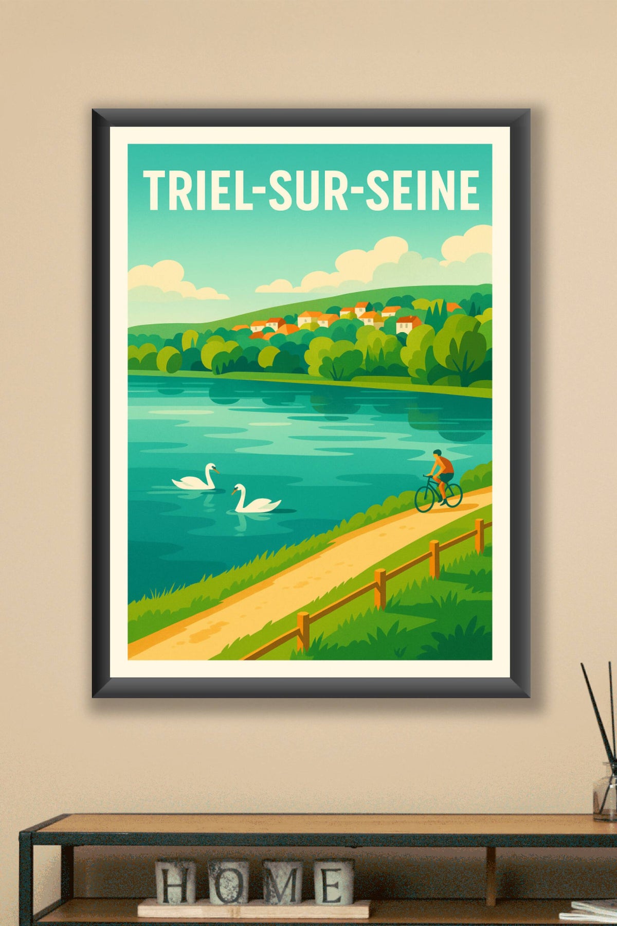 Affiche de Triel-sur-Seine - Harmonie bucolique au fil de l’eau