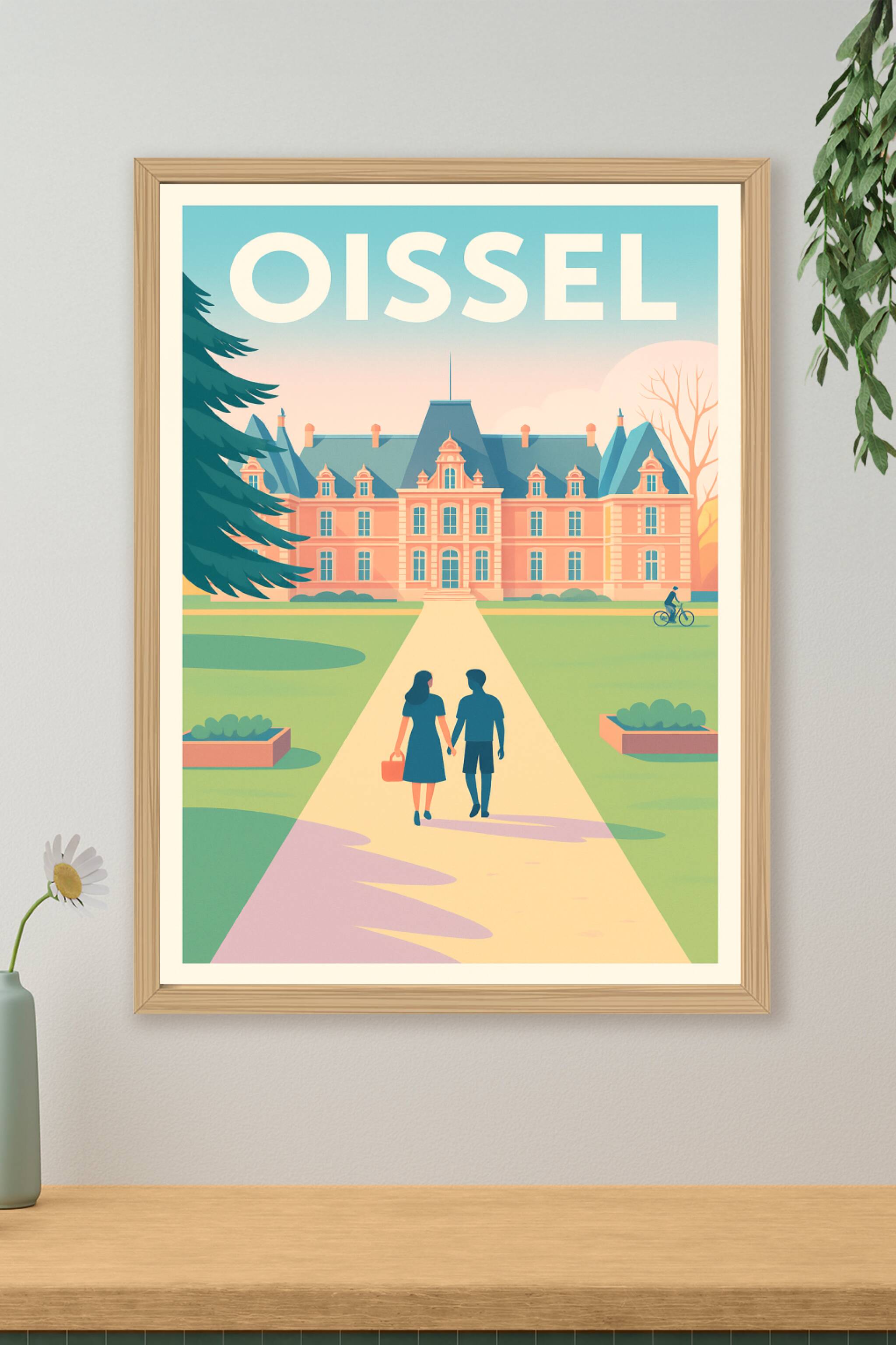 Affiche de Oissel - Promenade romantique au château