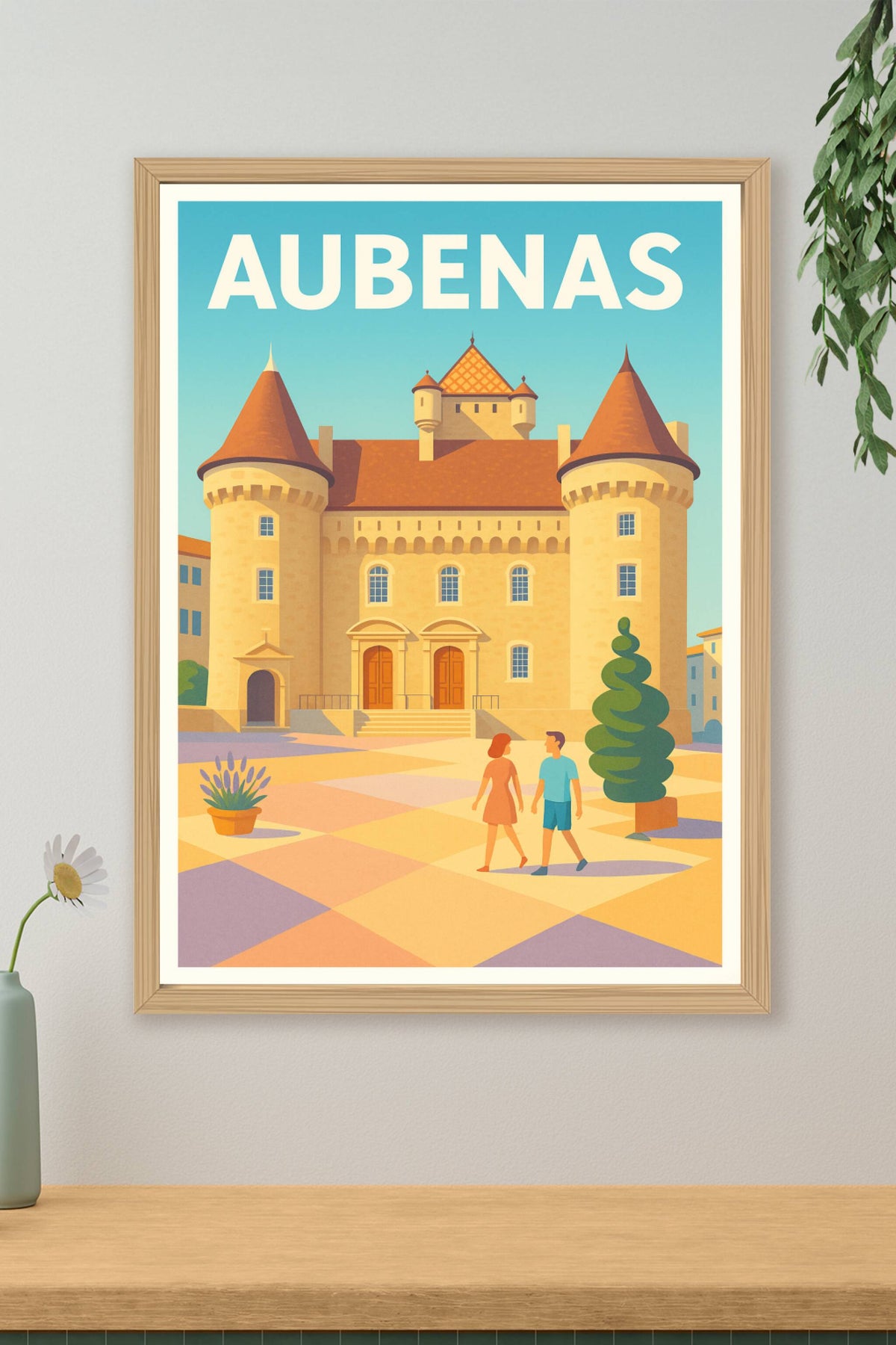 Affiche de Aubenas - Charme et histoire en Ardèche