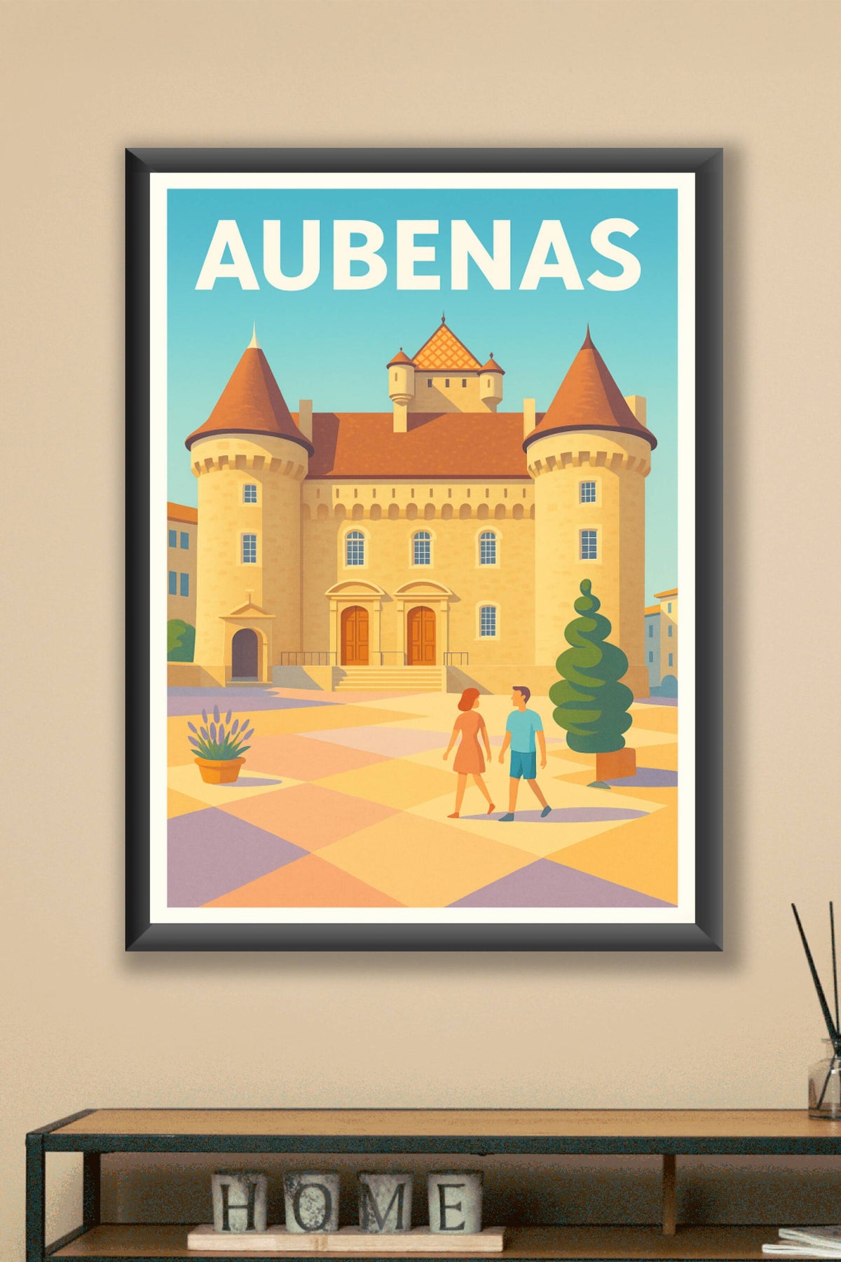 Affiche de Aubenas - Charme et histoire en Ardèche