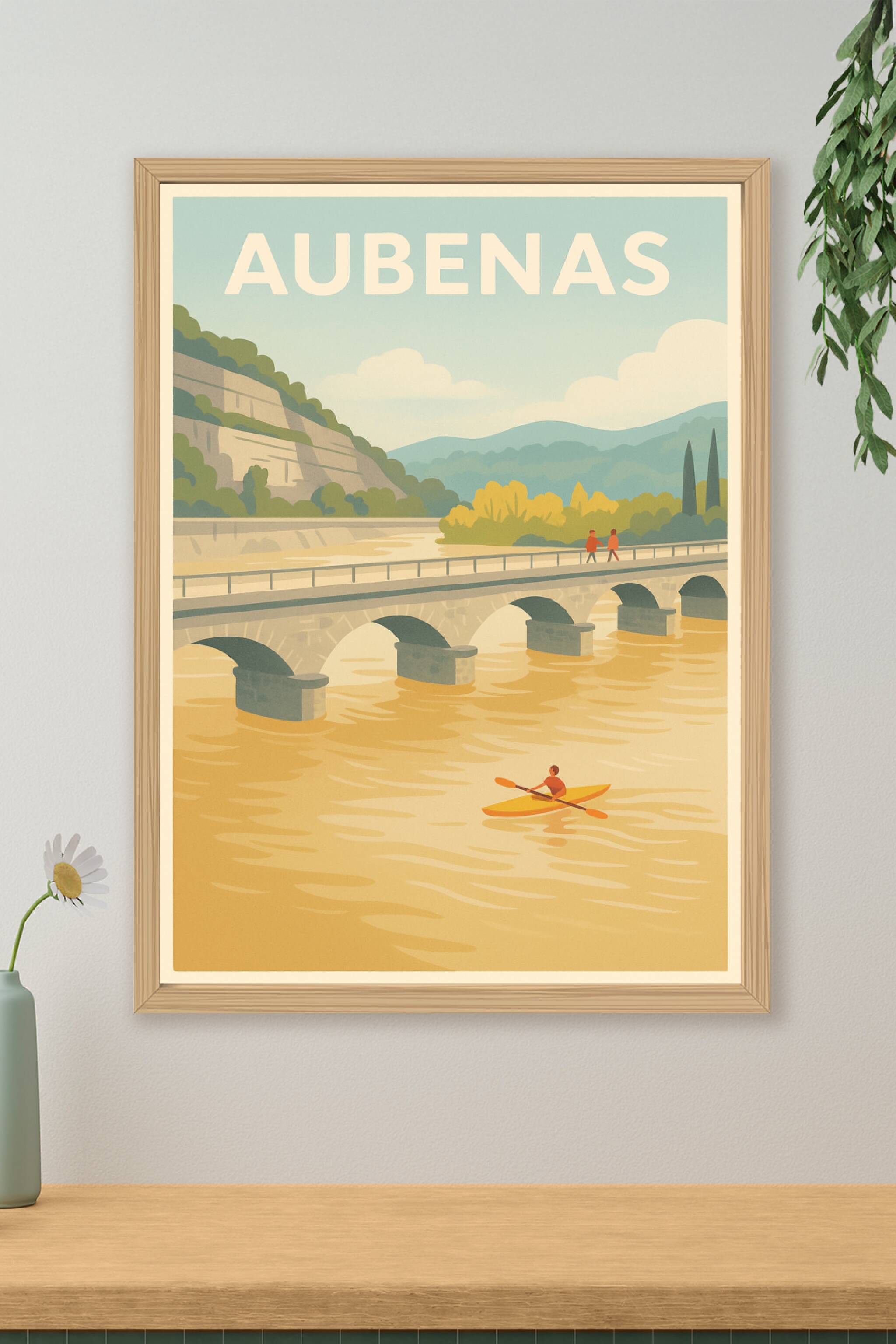 Affiche de Aubenas - L'évasion tranquille au fil de l'eau