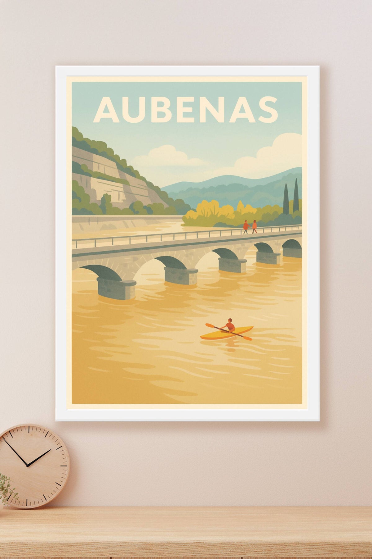 Affiche de Aubenas - L'évasion tranquille au fil de l'eau