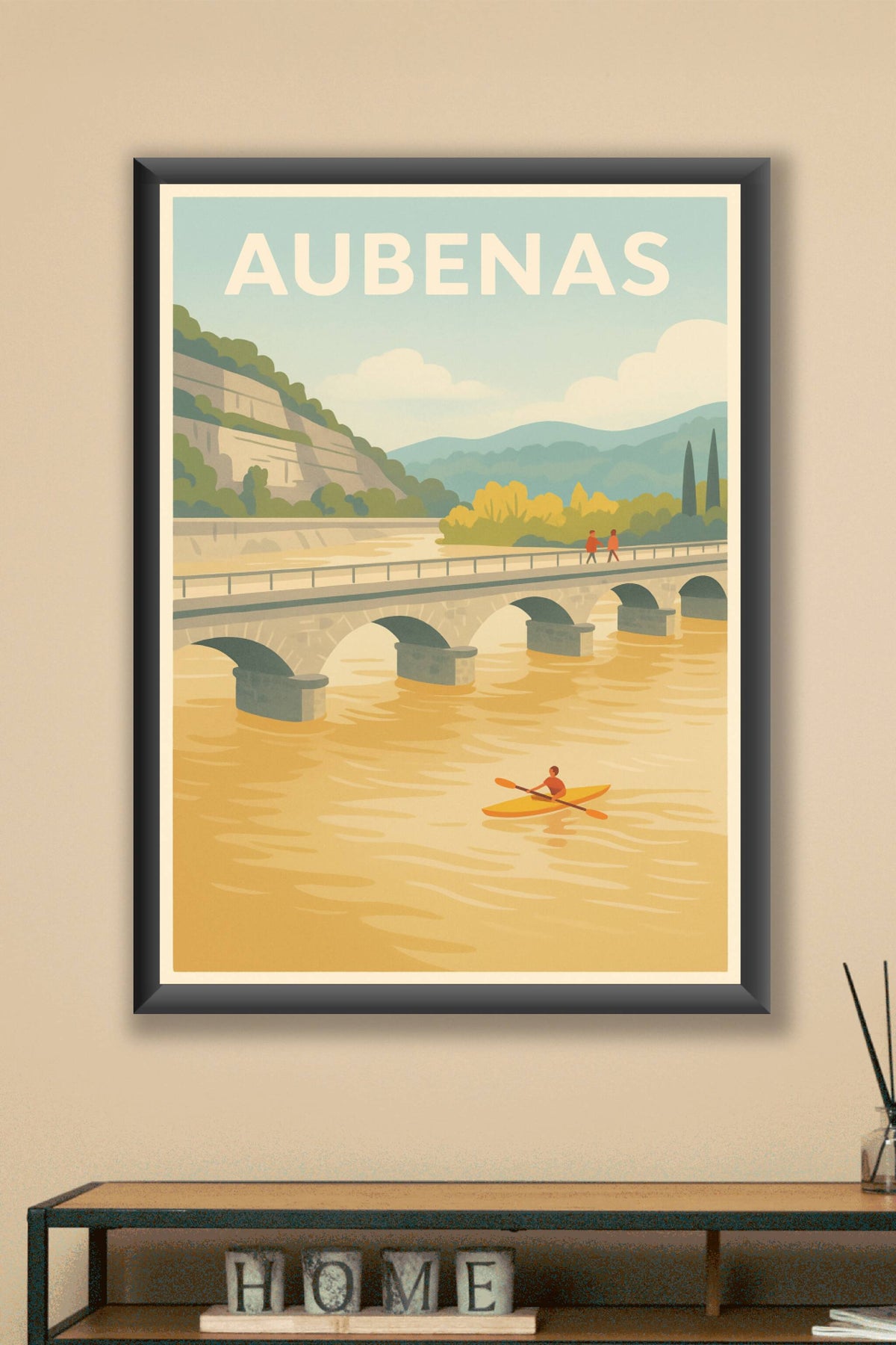 Affiche de Aubenas - L'évasion tranquille au fil de l'eau