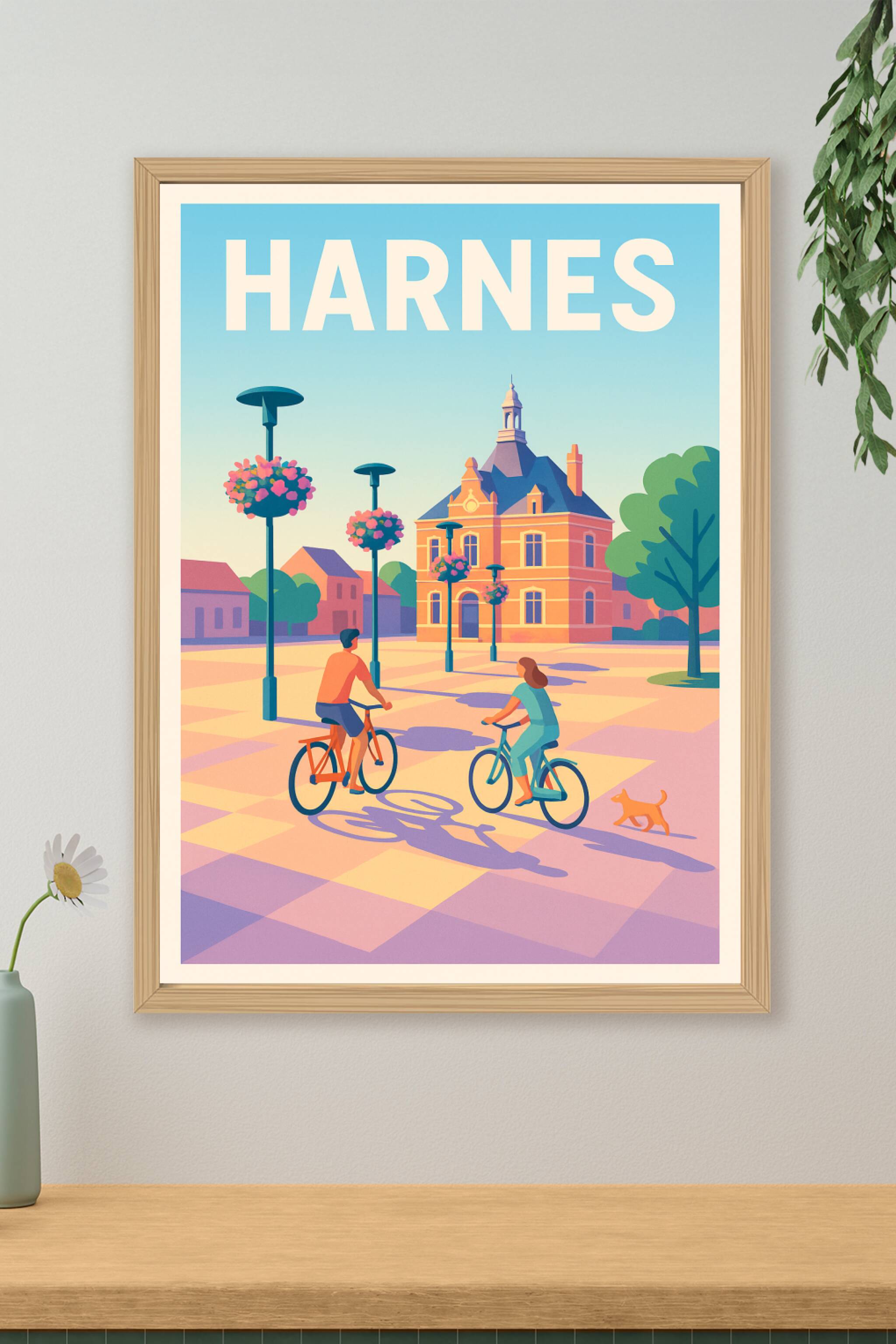 Affiche de Harnes - Une balade en douceur au cœur de la ville