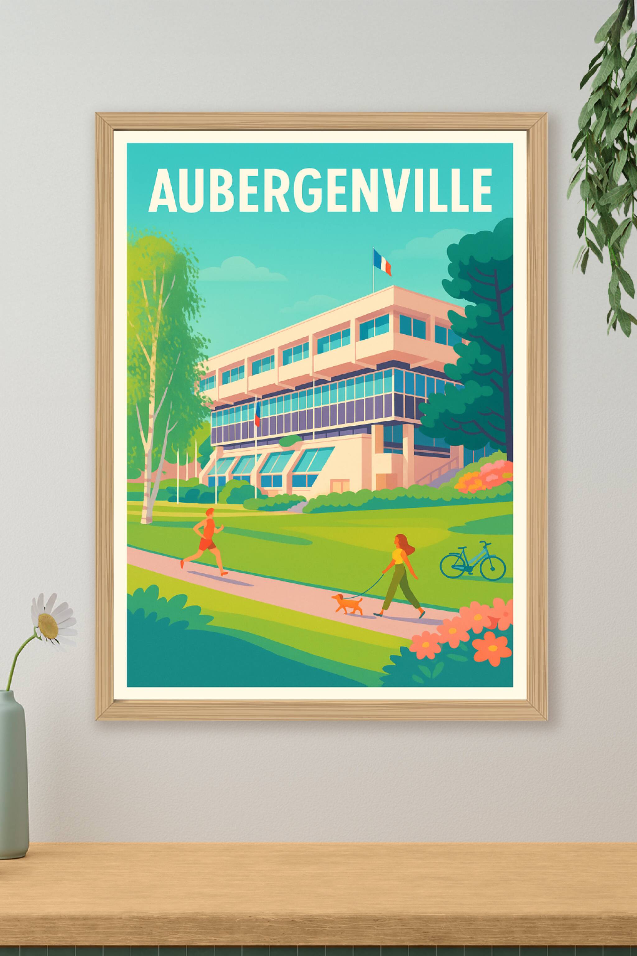Affiche de Aubergenville - L'art de vivre en plein air