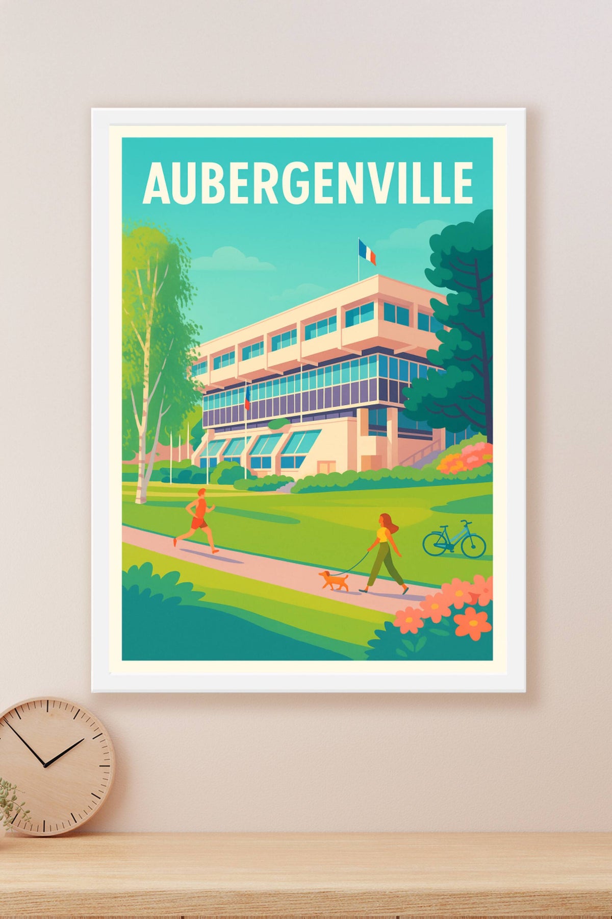 Affiche de Aubergenville - L'art de vivre en plein air