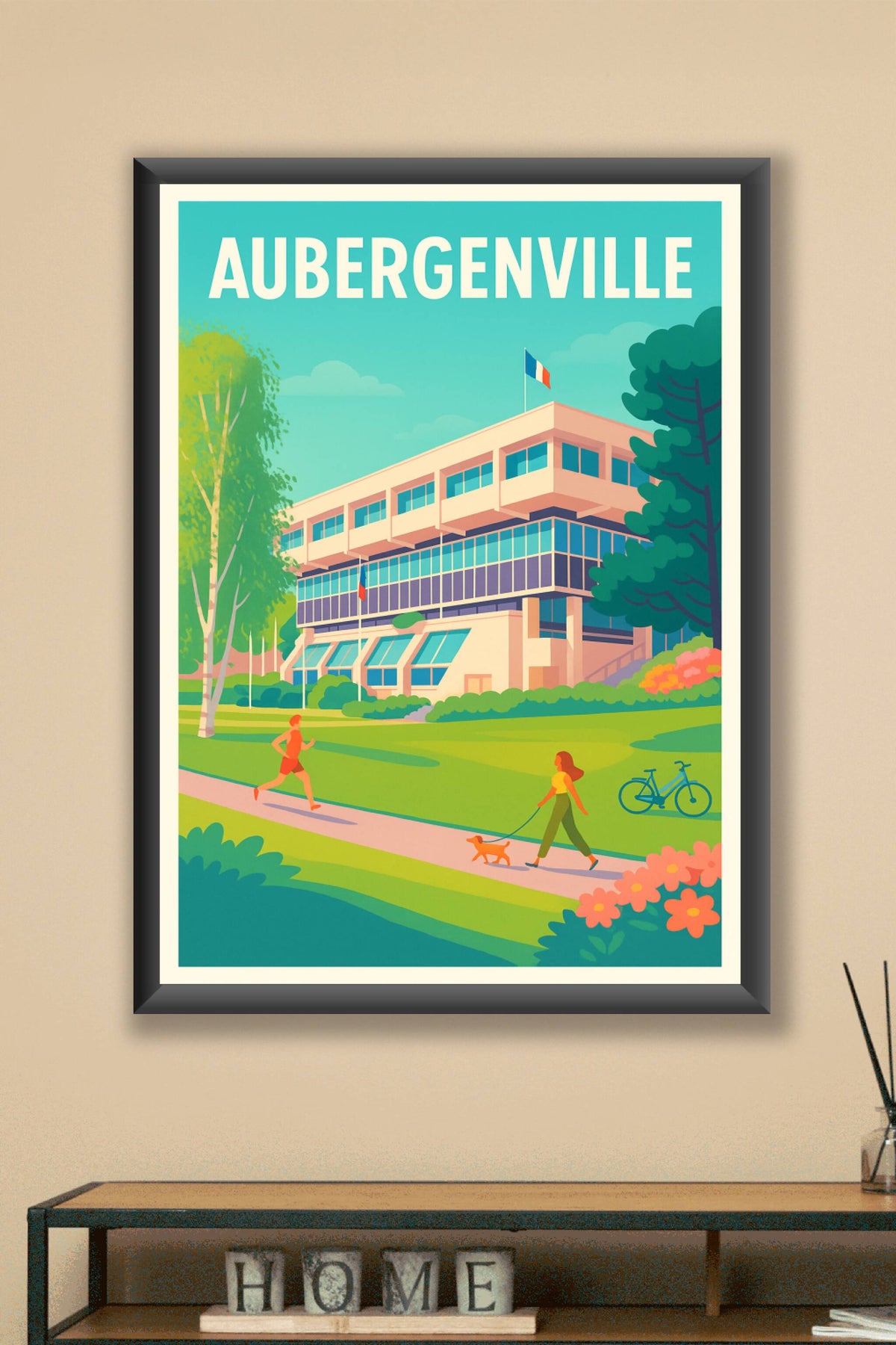 Affiche de Aubergenville - L'art de vivre en plein air