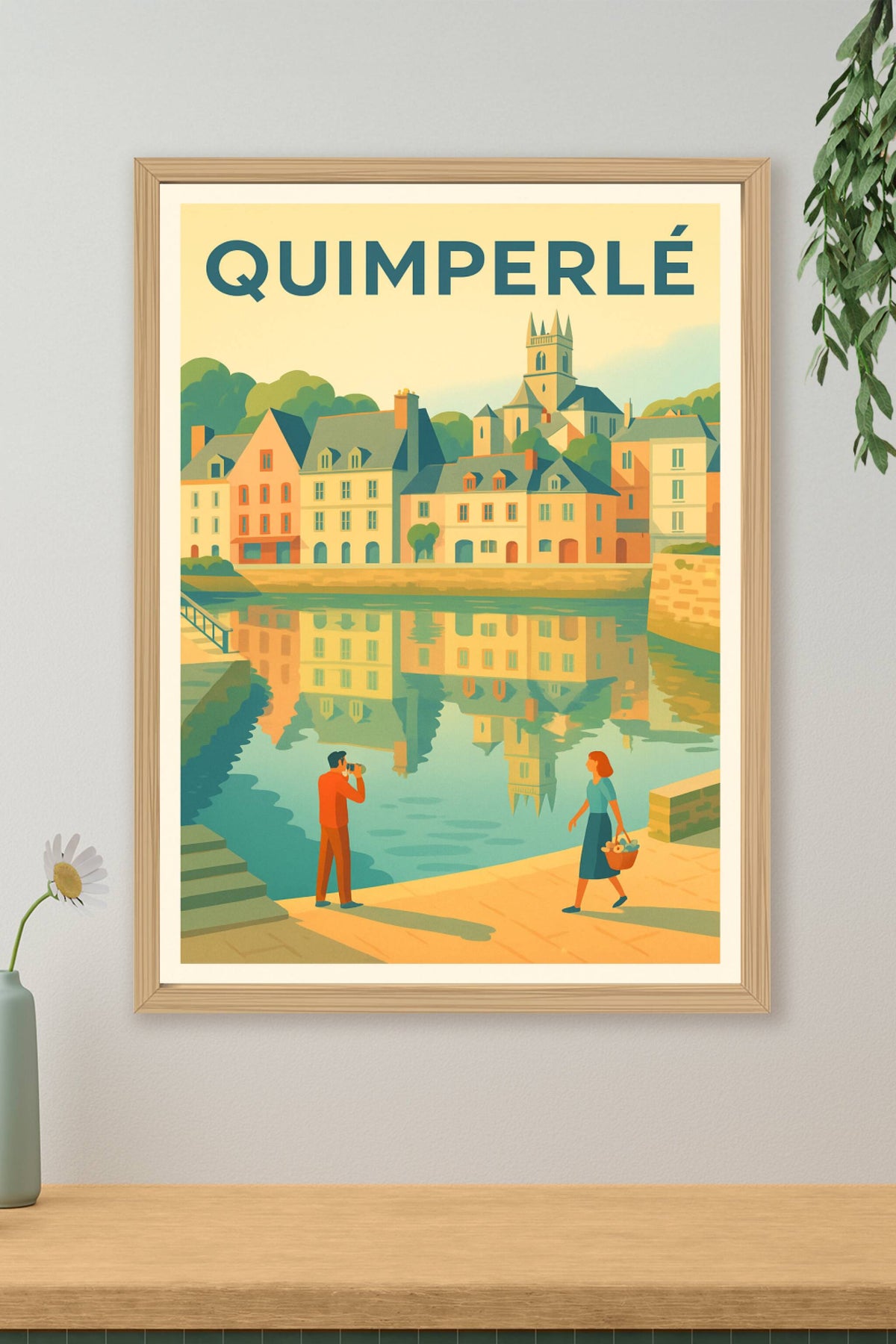 Affiche de Quimperlé - Charme et sérénité bretonne au fil de l'eau