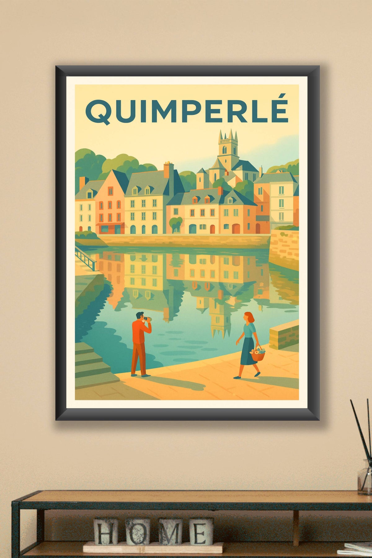 Affiche de Quimperlé - Charme et sérénité bretonne au fil de l'eau