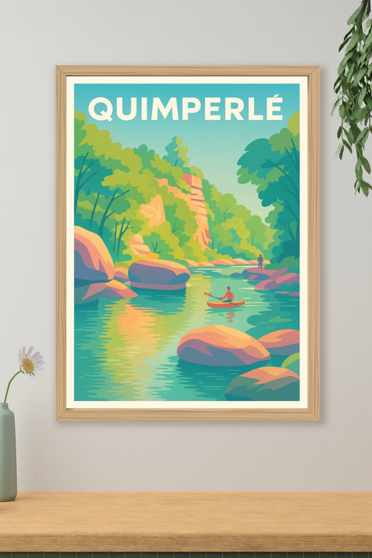 Affiche de Quimperlé - Évasion douce au fil de l'eau