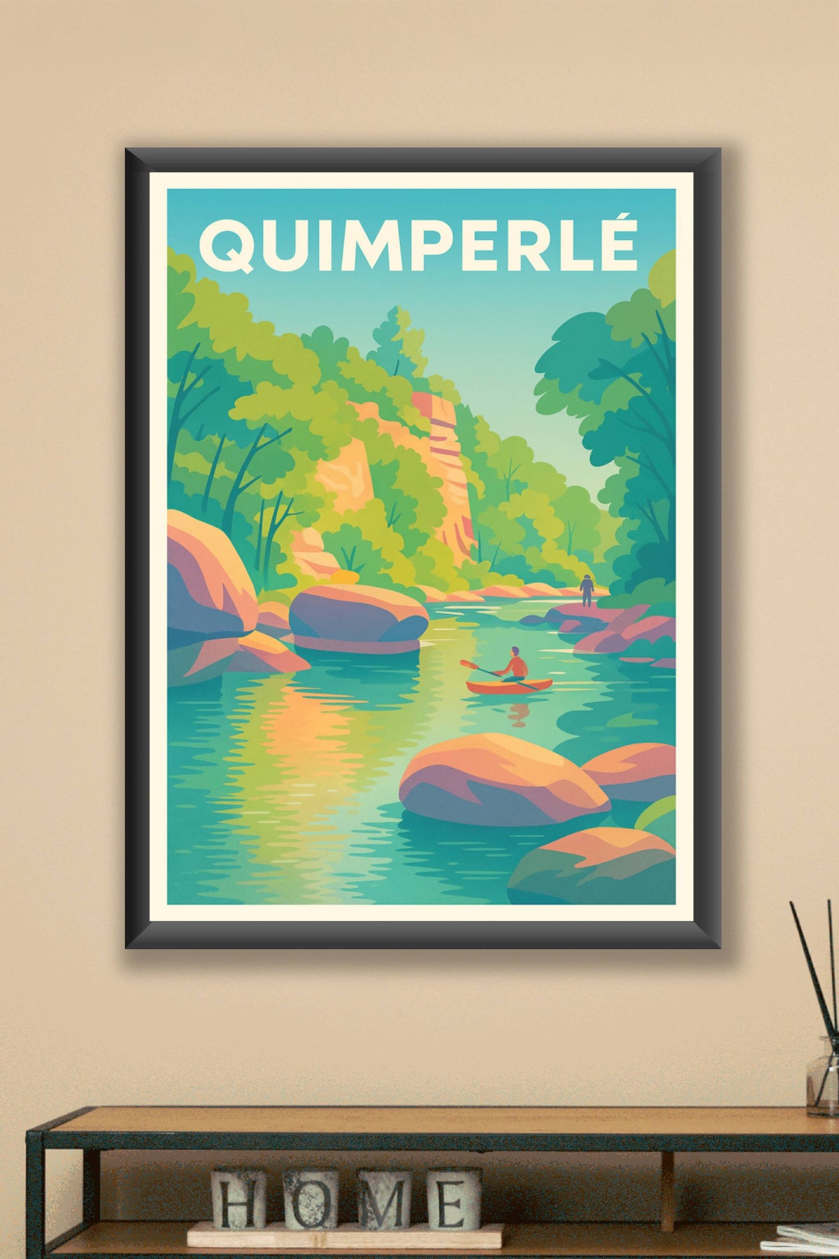 Affiche de Quimperlé - Évasion douce au fil de l'eau