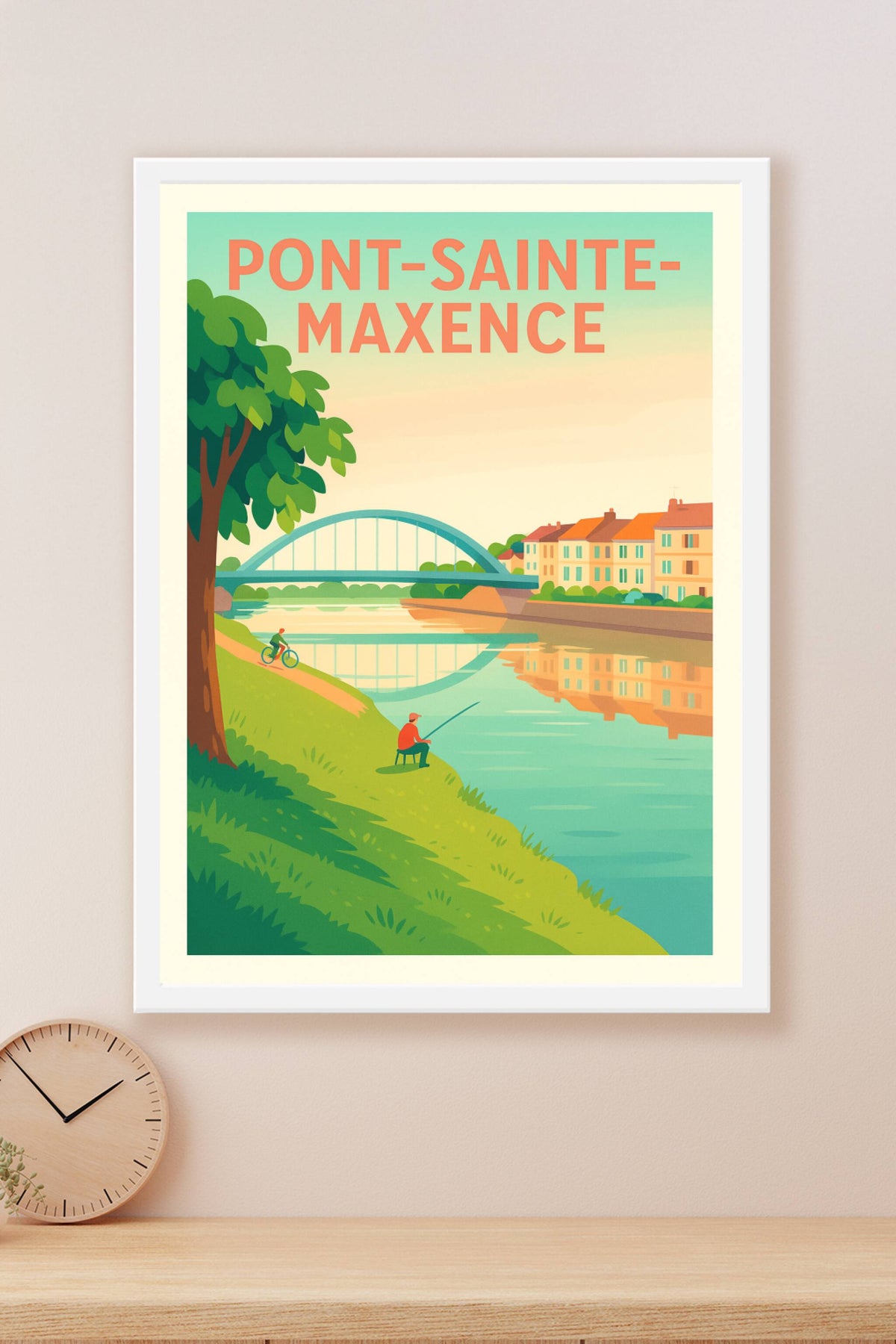 Affiche de Pont-Sainte-Maxence - Tranquillité au bord de l'eau