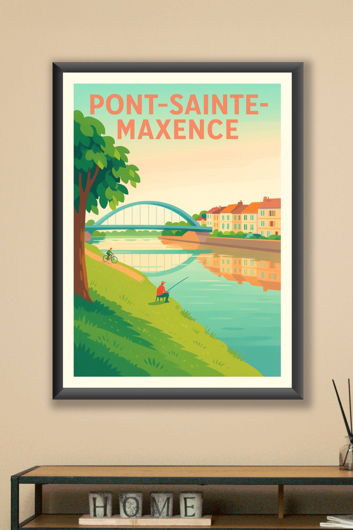 Affiche de Pont-Sainte-Maxence - Tranquillité au bord de l'eau