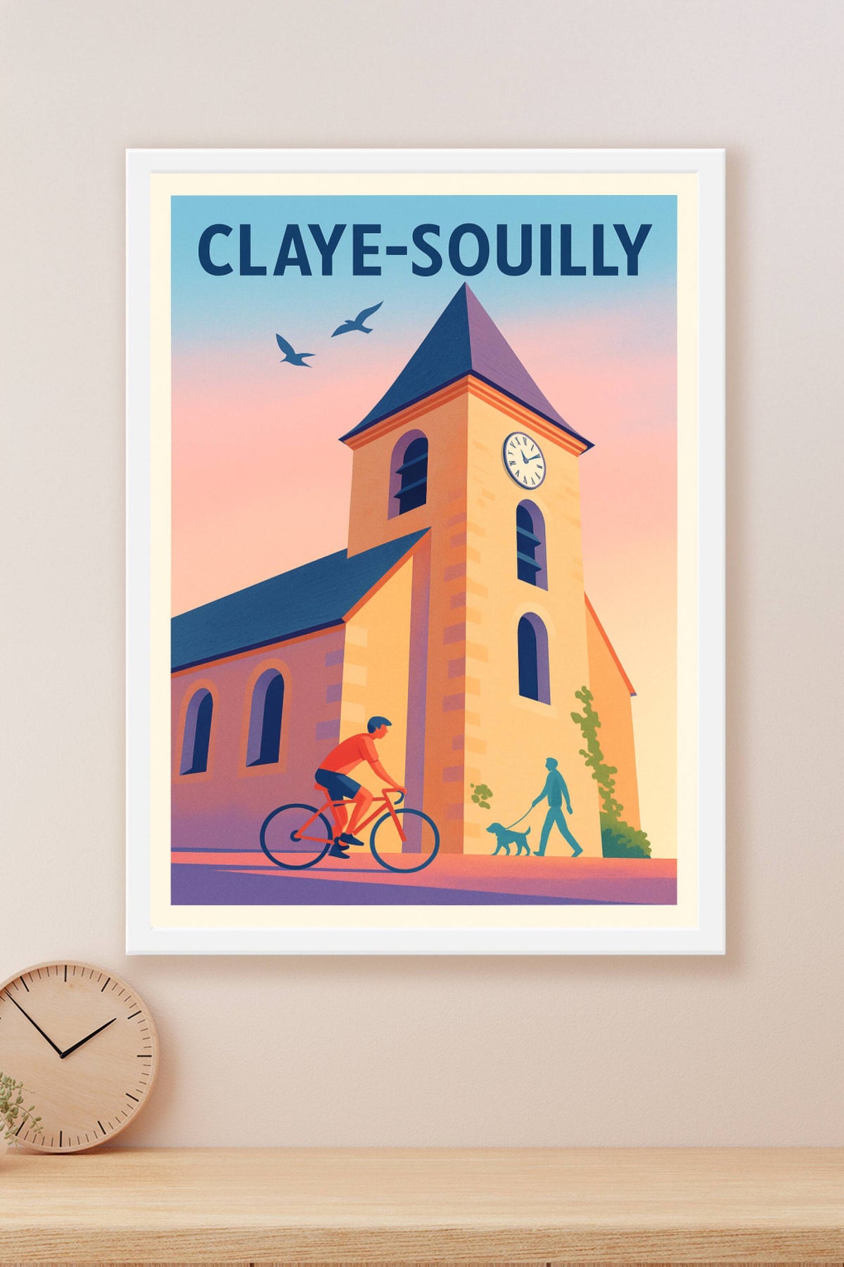 Affiche de Claye-Souilly - Charme paisible au coucher du soleil