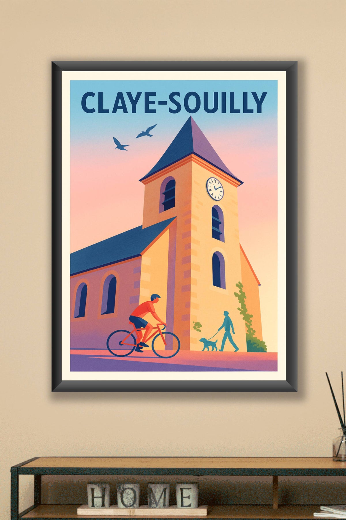 Affiche de Claye-Souilly - Charme paisible au coucher du soleil