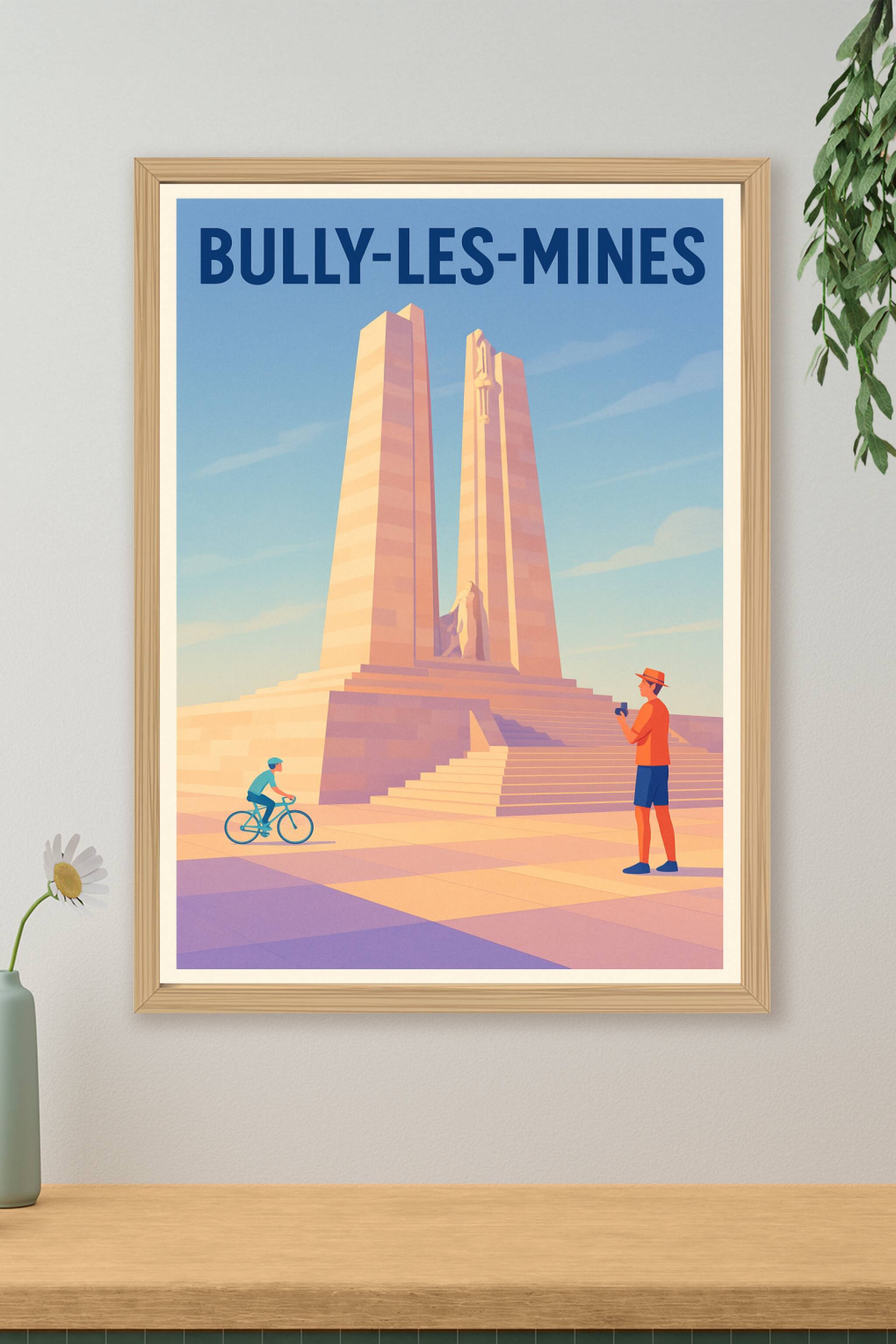 Affiche de Bully-les-Mines - Monument d'histoire en lumière douce