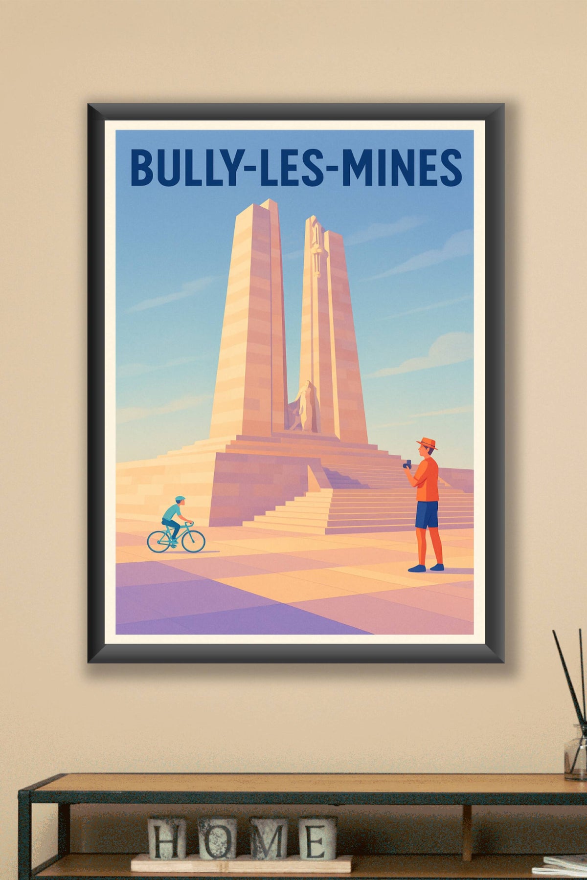 Affiche de Bully-les-Mines - Monument d'histoire en lumière douce
