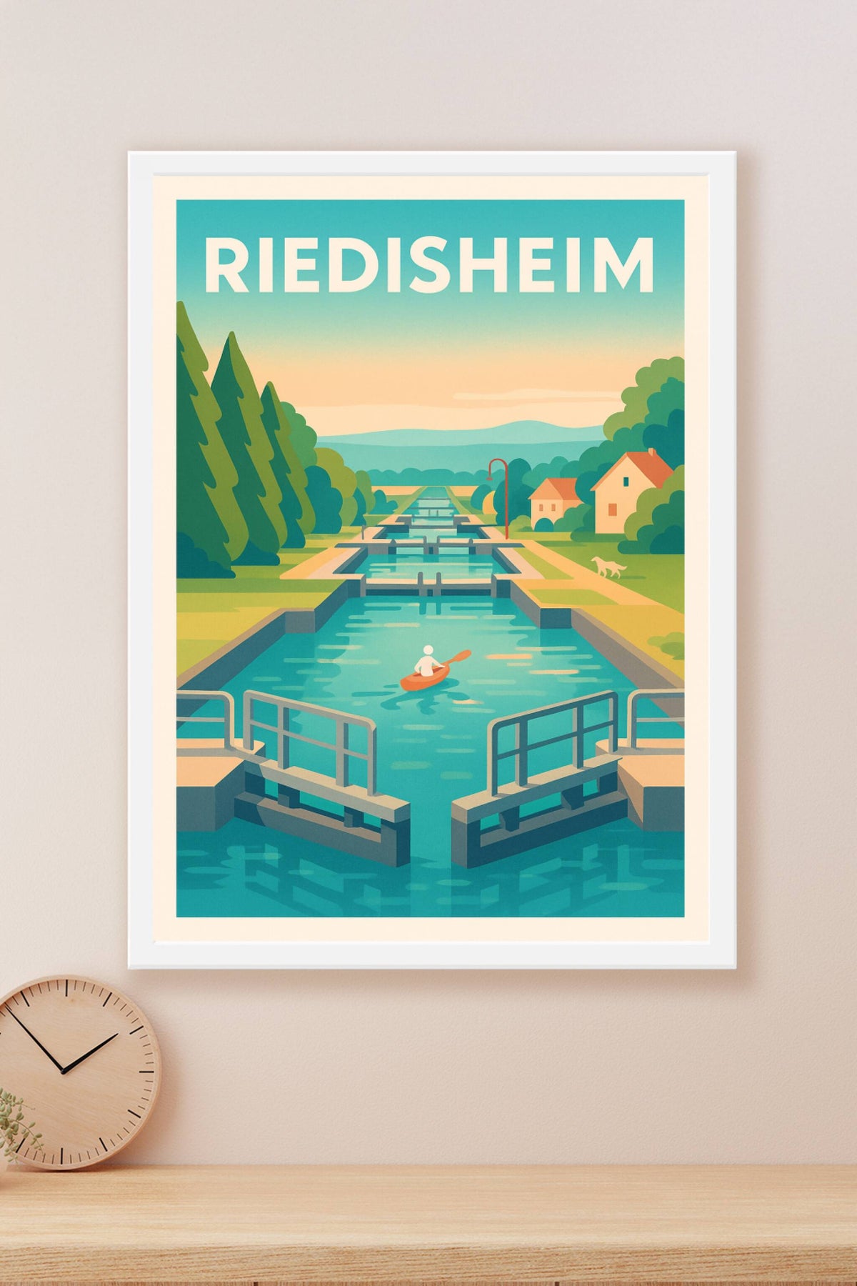 Affiche de Riedisheim - Évasion sur le canal paisible