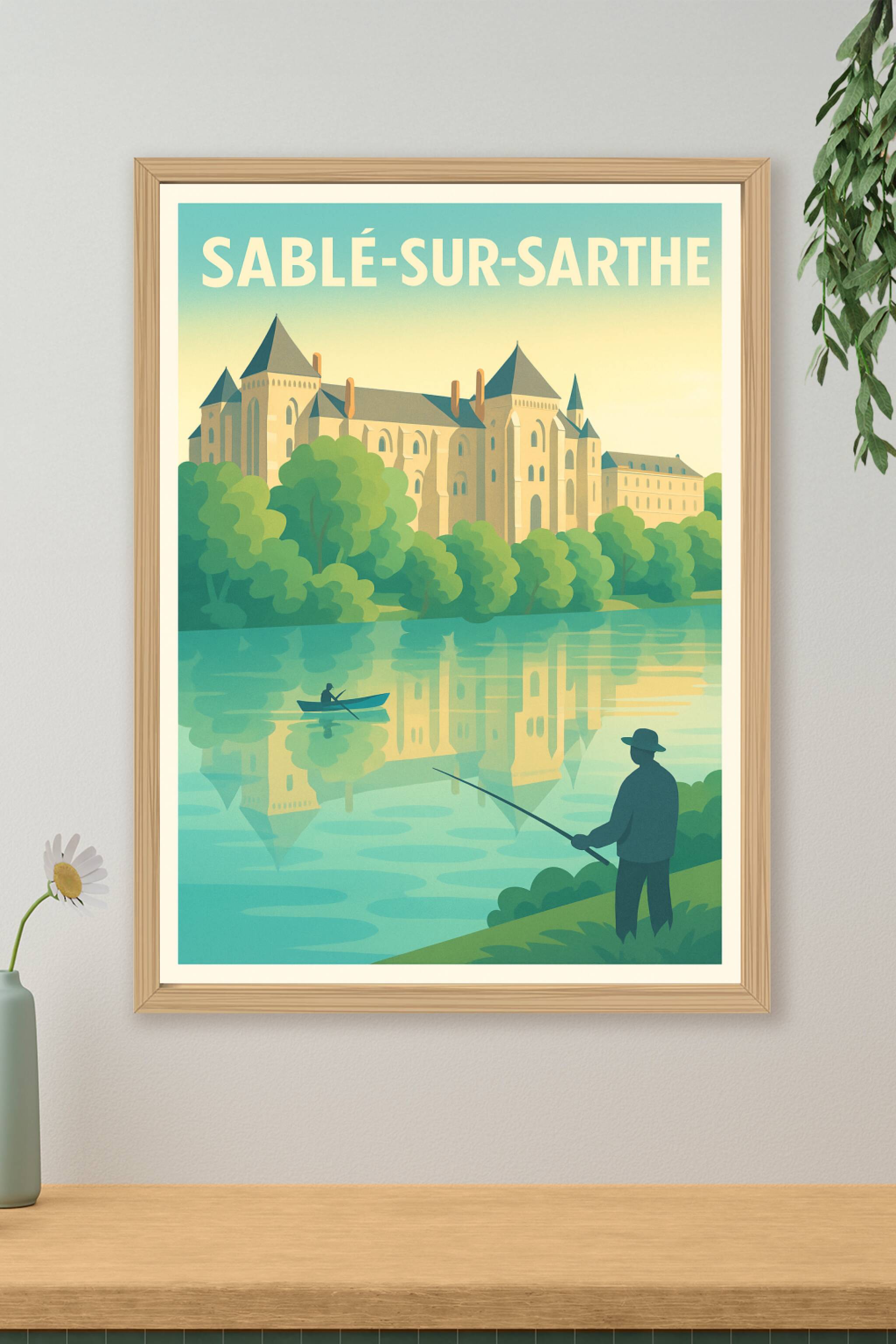 Affiche de Sablé-sur-Sarthe - Sérénité au fil de l'eau