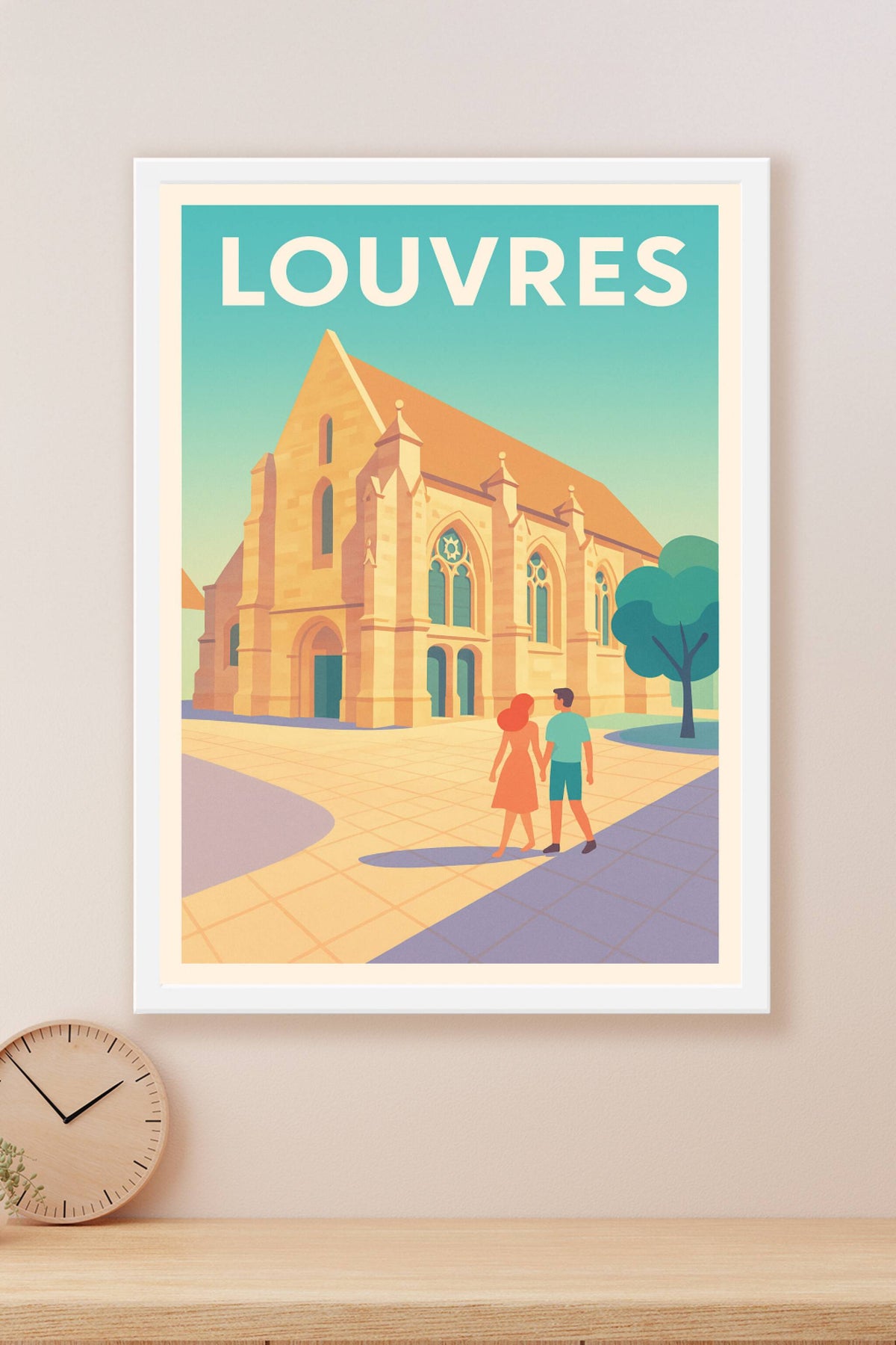 Affiche de Louvres - Charme historique et douceur de vivre