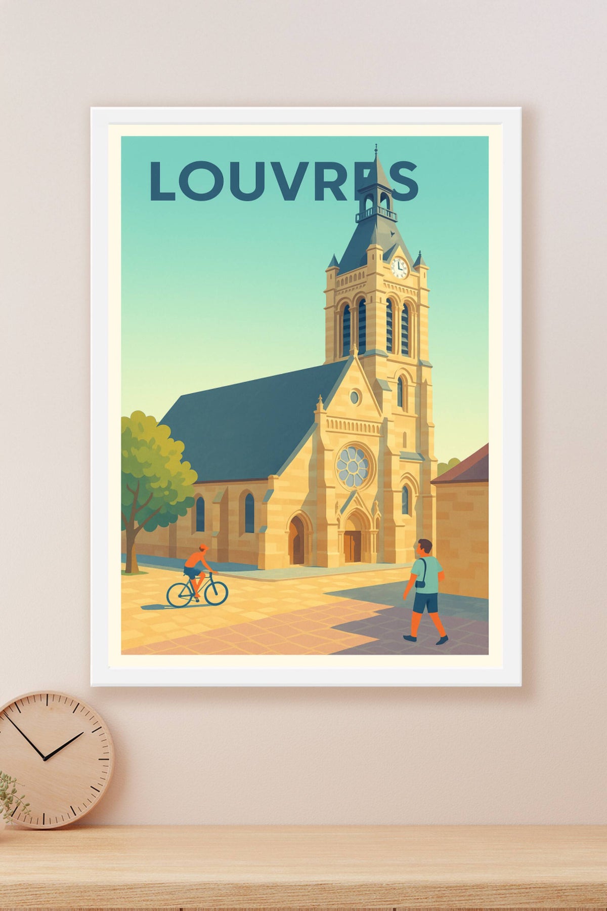 Affiche de Louvres - Charme historique et douceur de vivre
