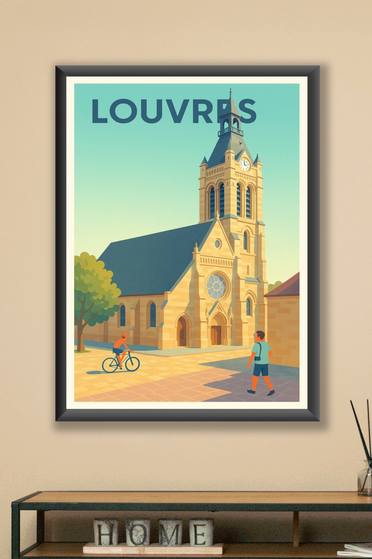 Affiche de Louvres - Charme historique et douceur de vivre