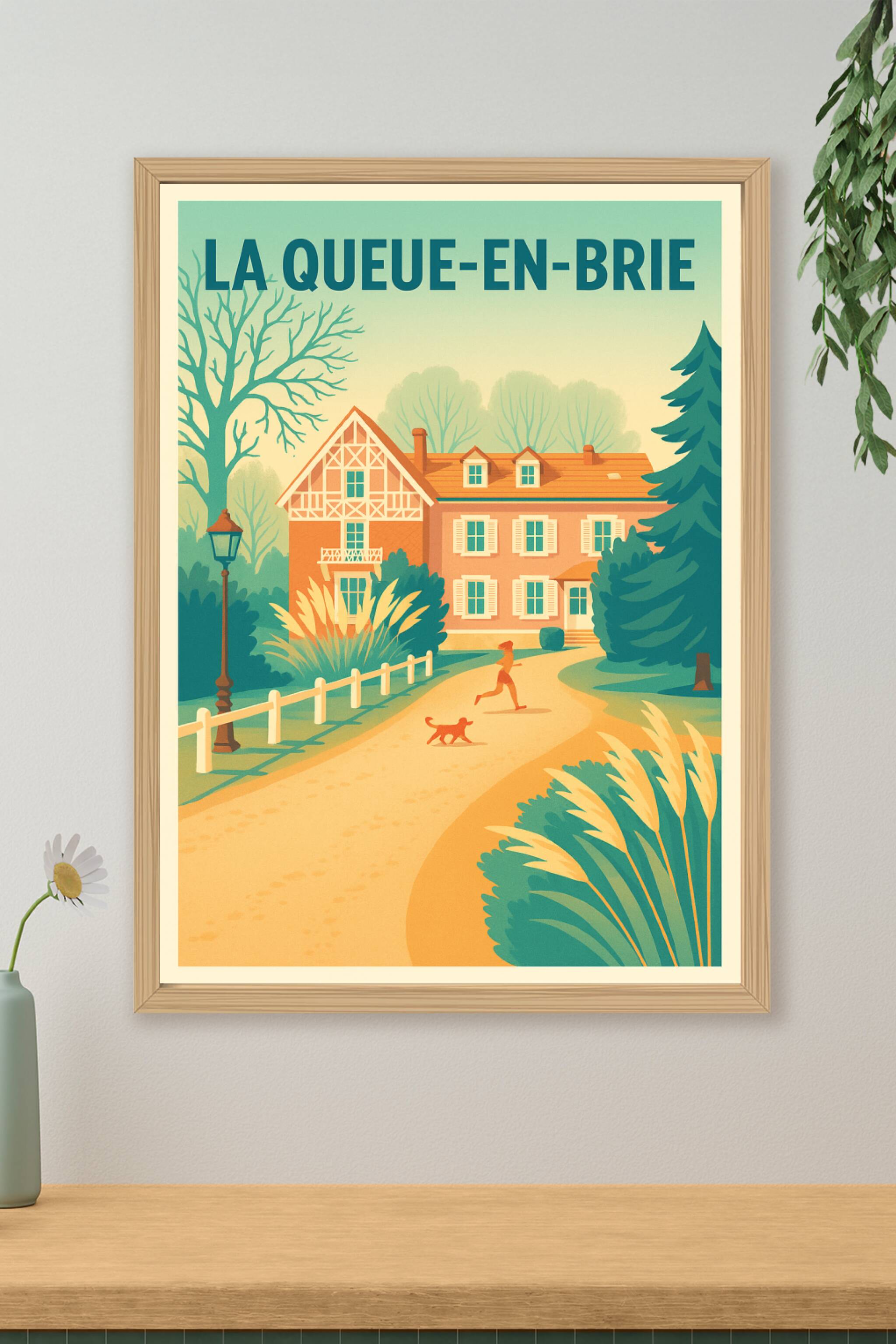 Affiche de La Queue-en-Brie - Charme et Sérénité au cœur de la nature