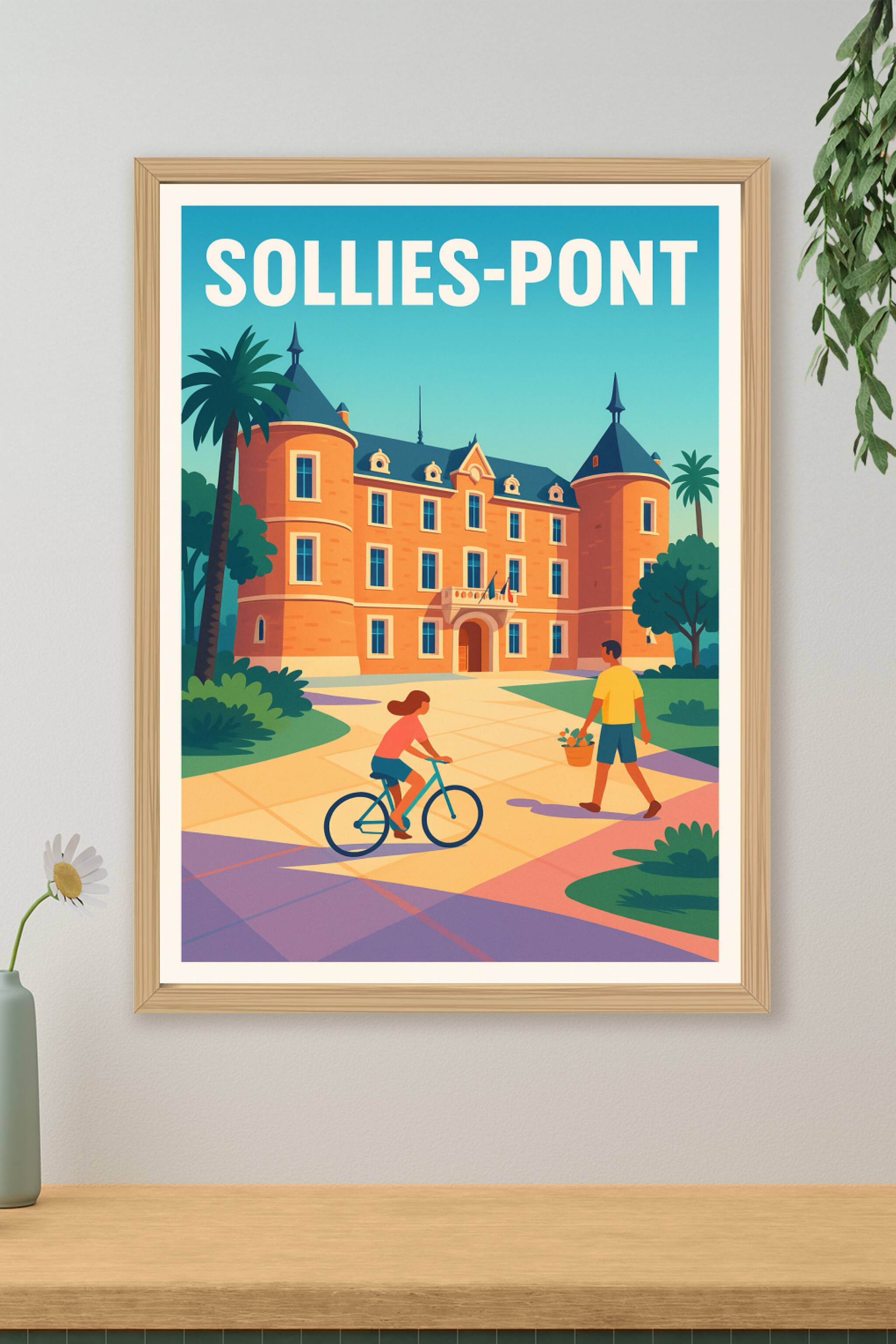 Affiche de Sollies-Pont - Charme Provençal et douceur de vivre