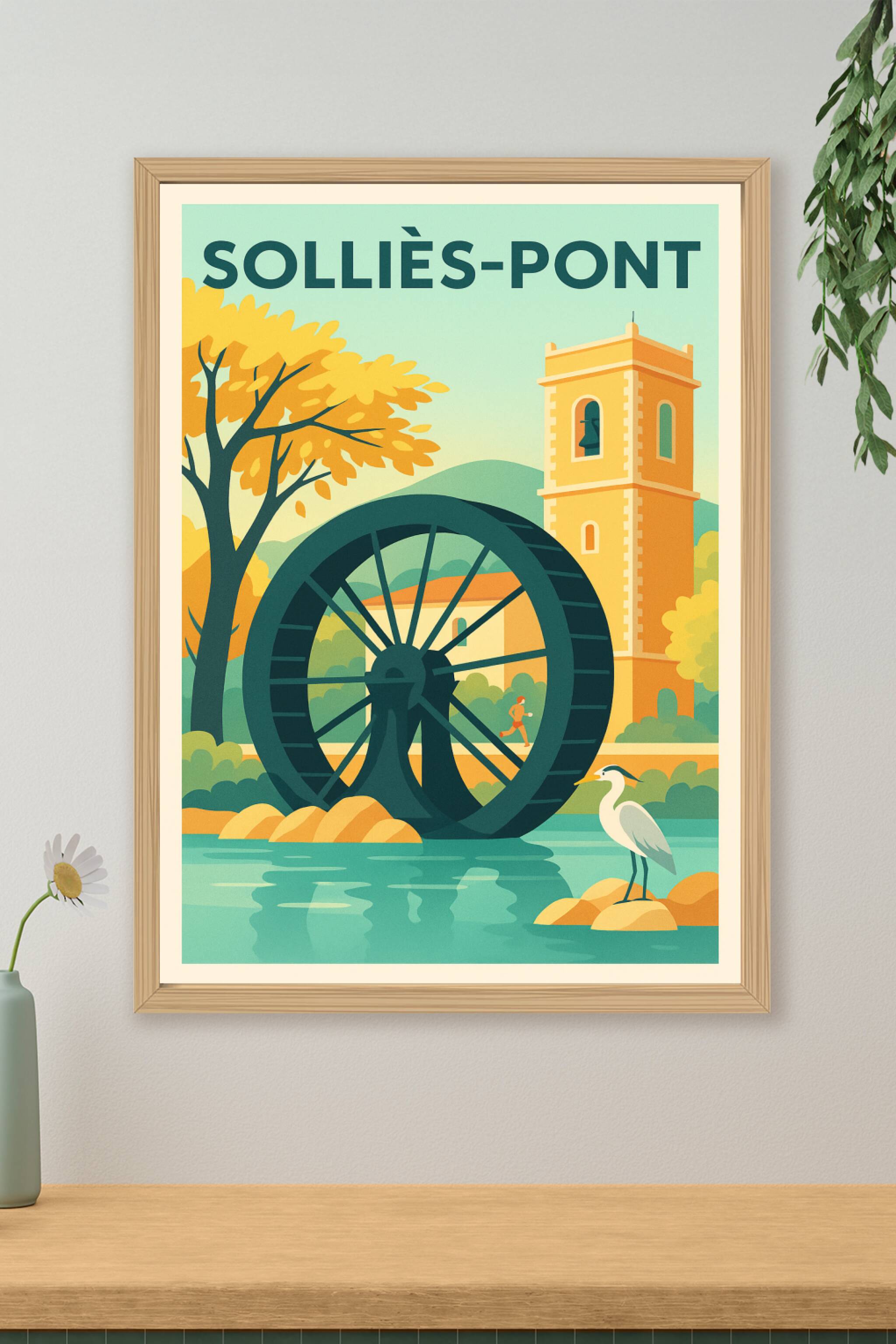 Affiche de Sollies-Pont - Évasion bucolique au fil de l'eau
