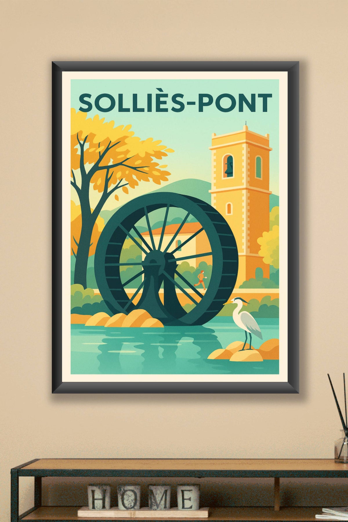 Affiche de Sollies-Pont - Évasion bucolique au fil de l'eau